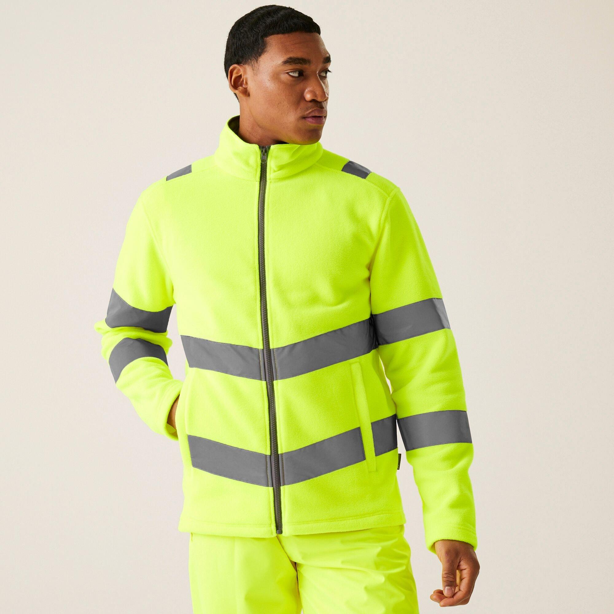 Regatta Men's Hi-Vis Pro Contract Thor Fleece Orange - Yellow - 3XL