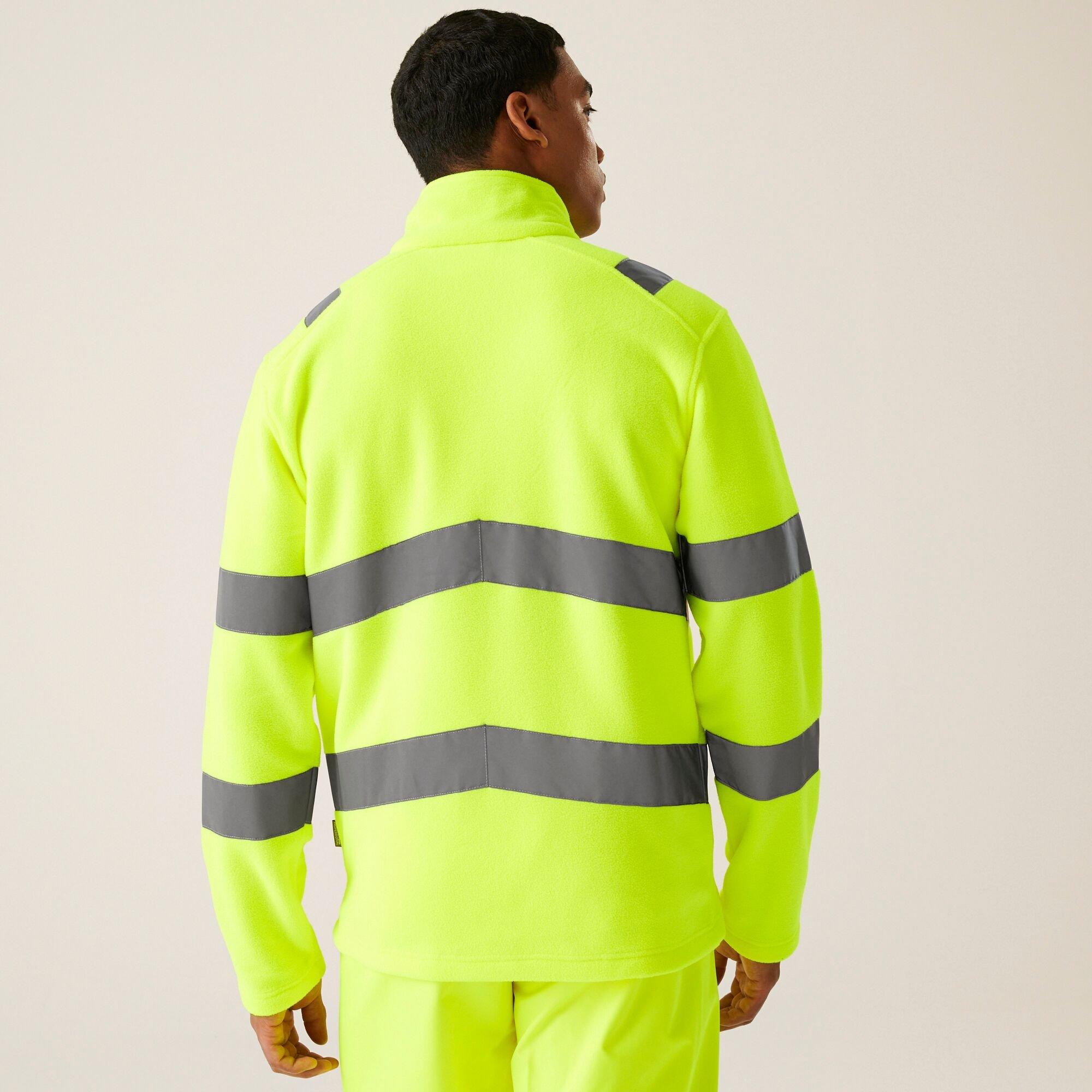 Yellow - Regatta - Mens Hi-Vis Pro Contract Thor Fleece Orange - 2