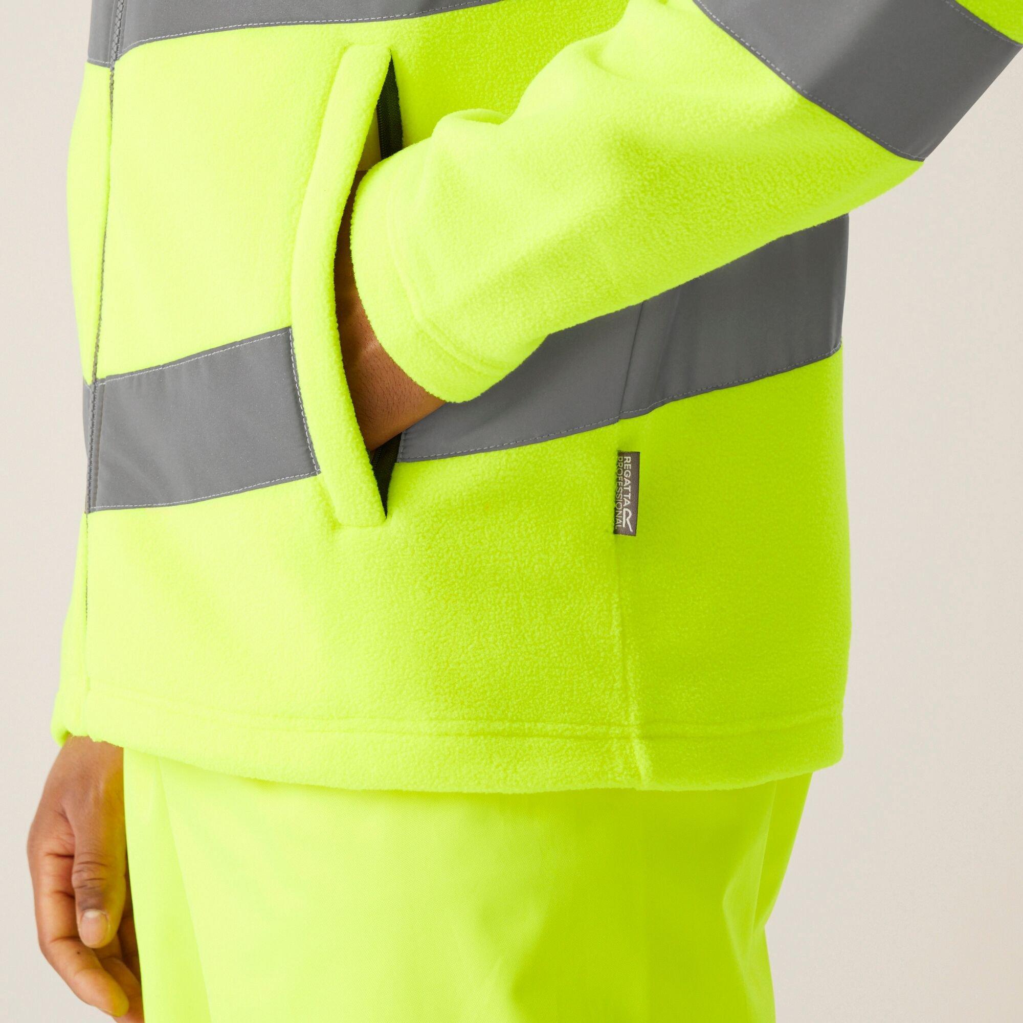 Yellow - Regatta - Mens Hi-Vis Pro Contract Thor Fleece Orange - 4