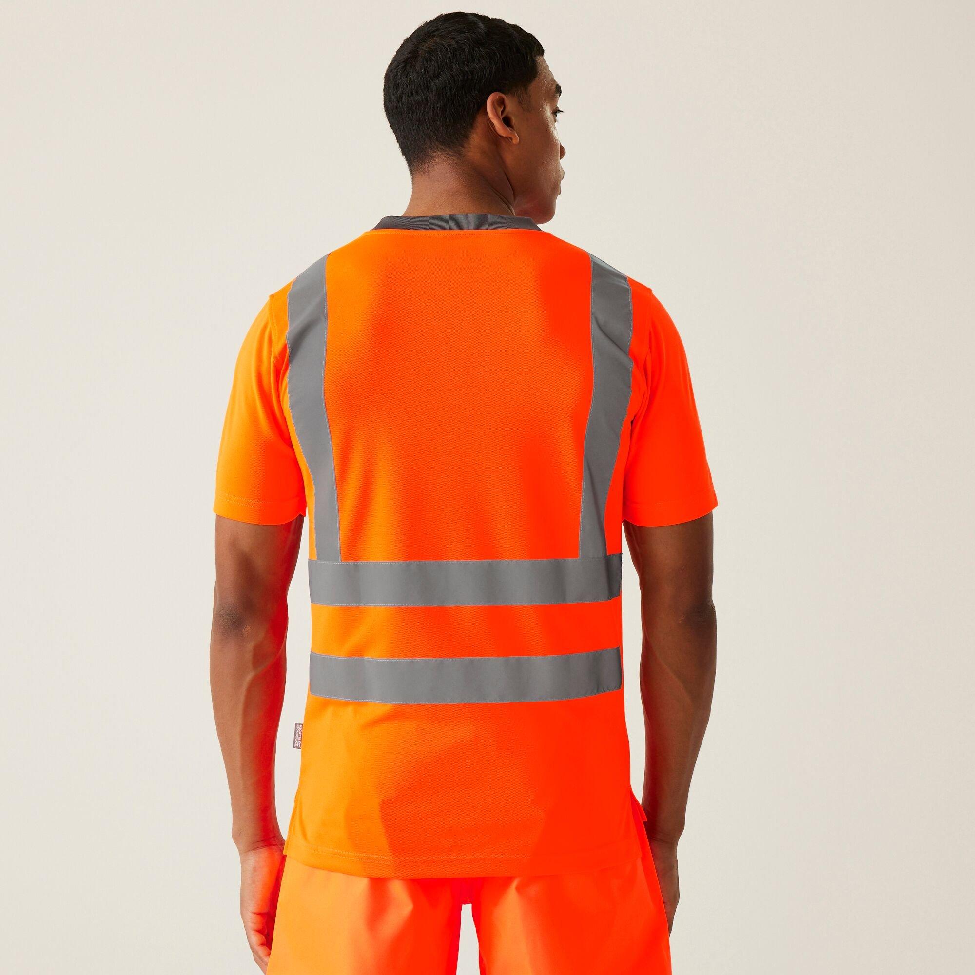 Orange - Regatta - Mens Hi-Vis Pro Contract T-Shirt - 2