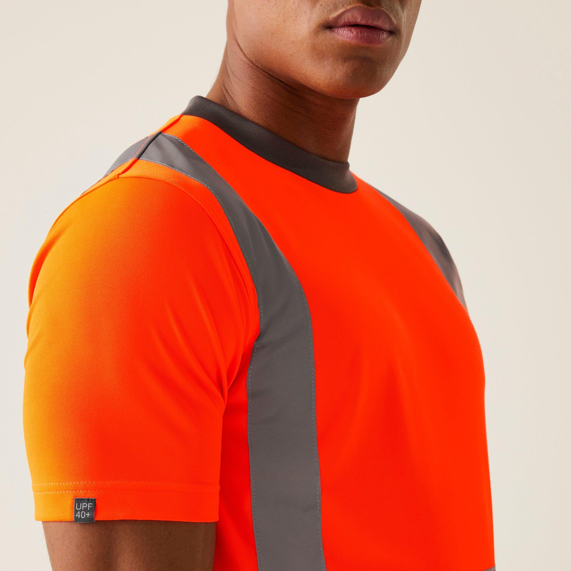 Orange - Regatta - Mens Hi-Vis Pro Contract T-Shirt - 5