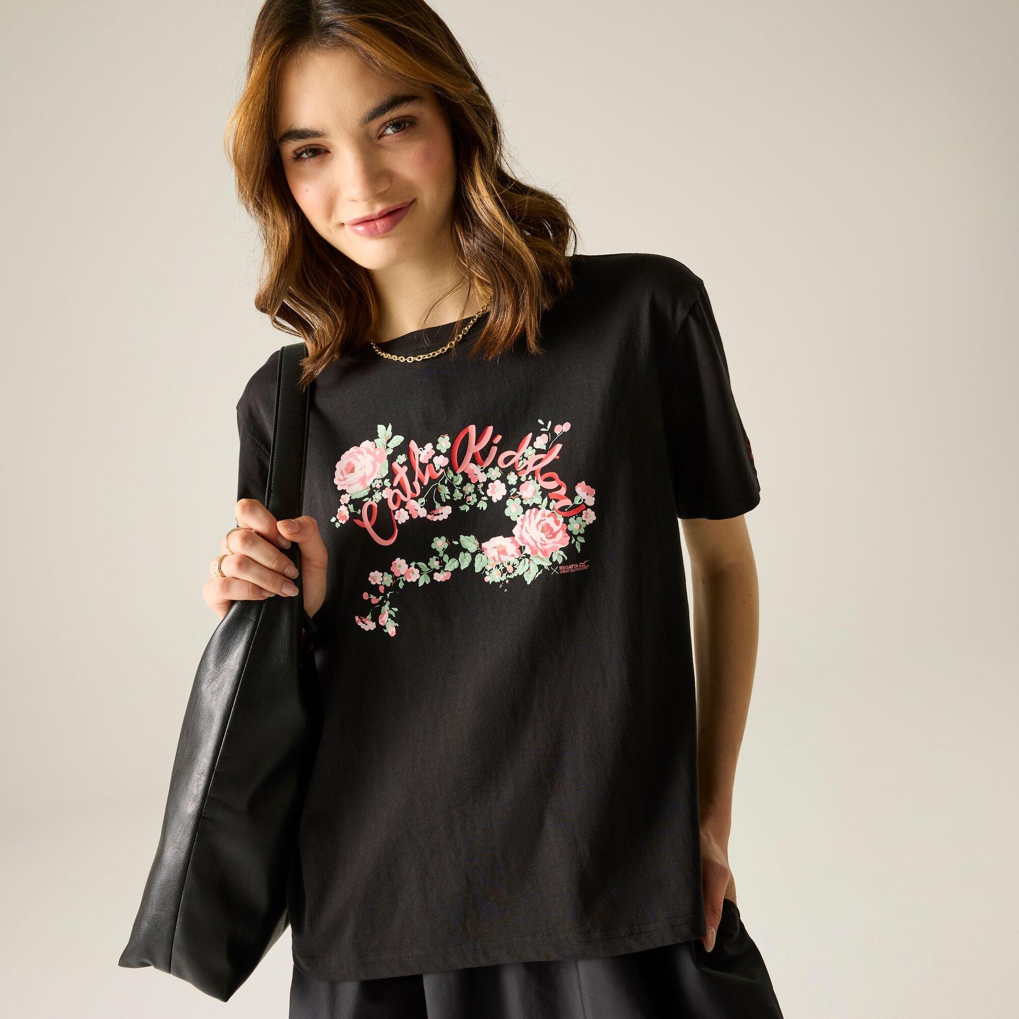 Black - Regatta - Womens Cath Kidston Oversized T-Shirt - 1