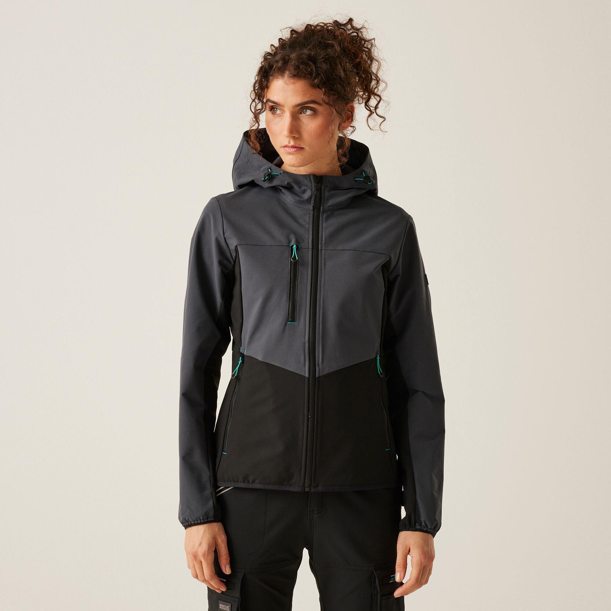 Seal Grey Black - Regatta - Womens ADA Stretch Softshell Jacket - 1