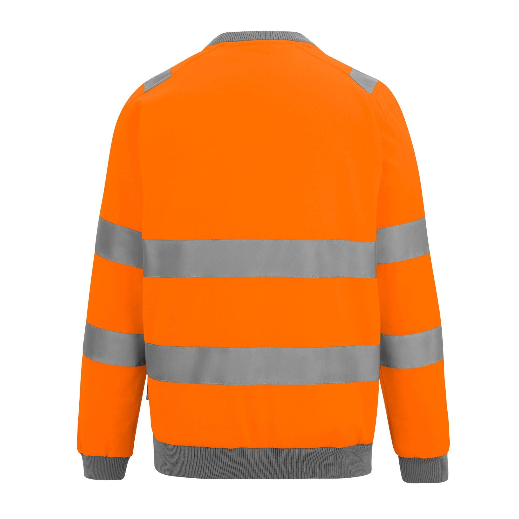 Orange - Regatta - Mens Hi-Vis Pro Contract Crew Neck Sweatshirt - 6