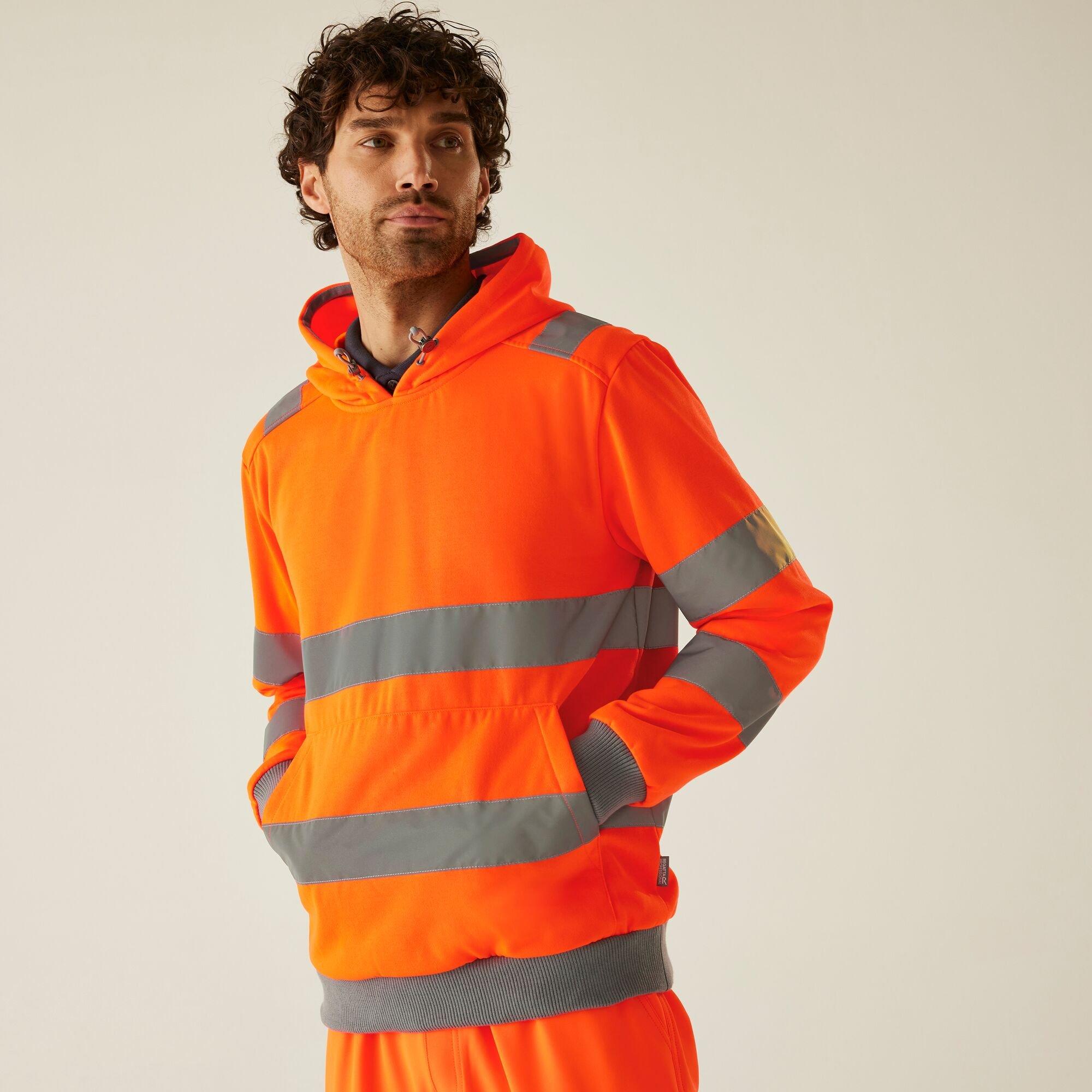 Regatta Men's Hi-Vis Pro Contract Hoodie - Orange - S
