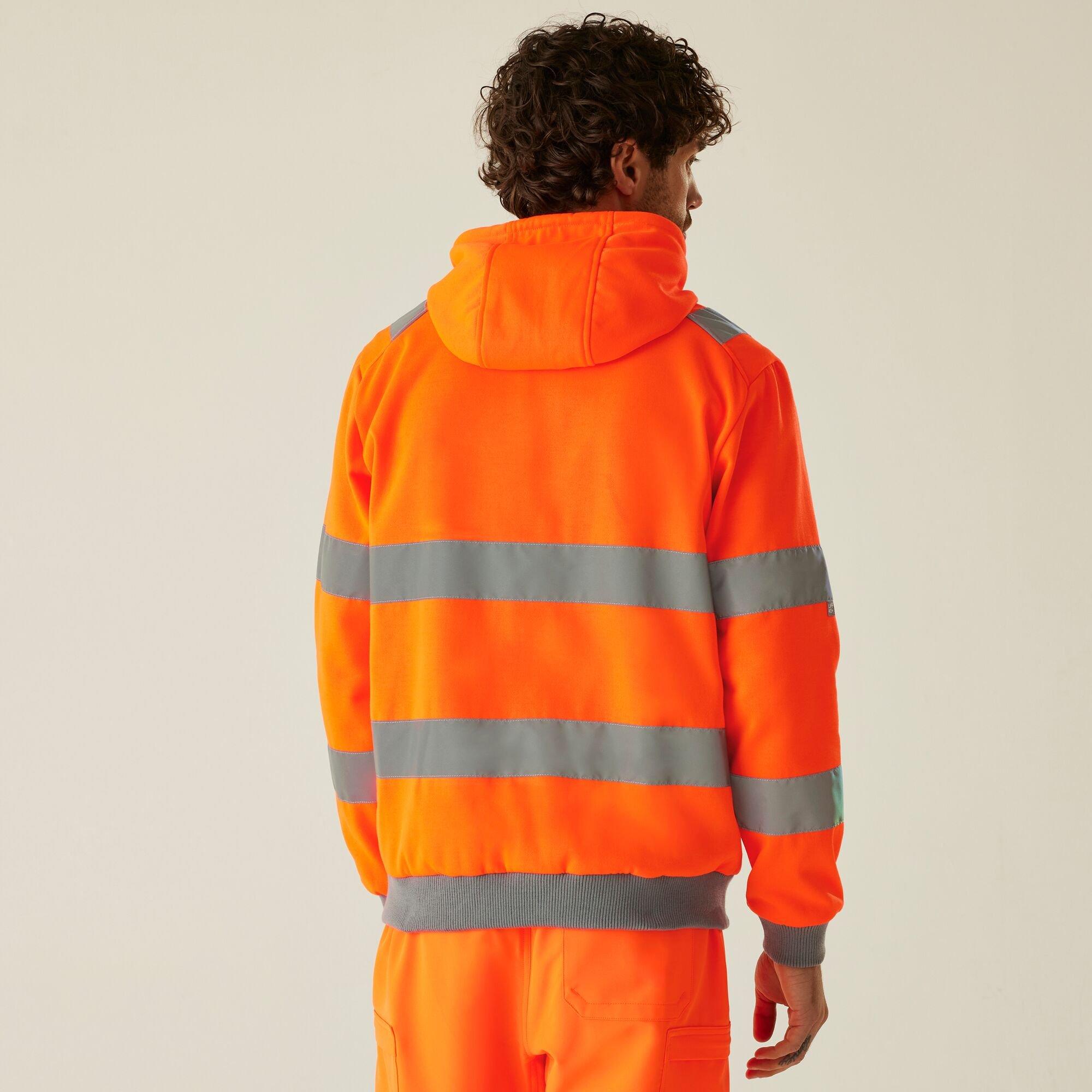 Orange - Regatta - Mens Hi-Vis Pro Contract Hoodie - 2