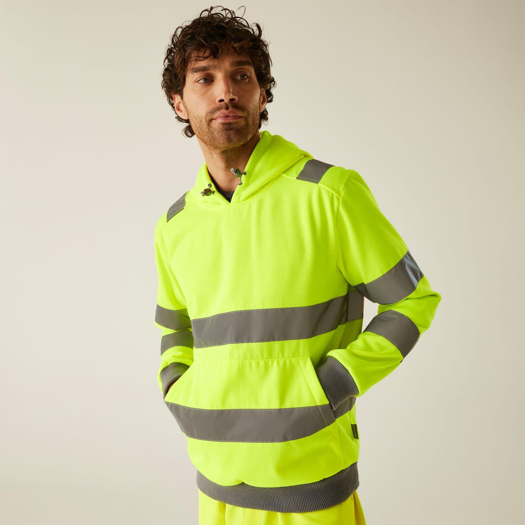 Regatta Men's Hi-Vis Pro Contract Hoodie - Yellow - 4XL
