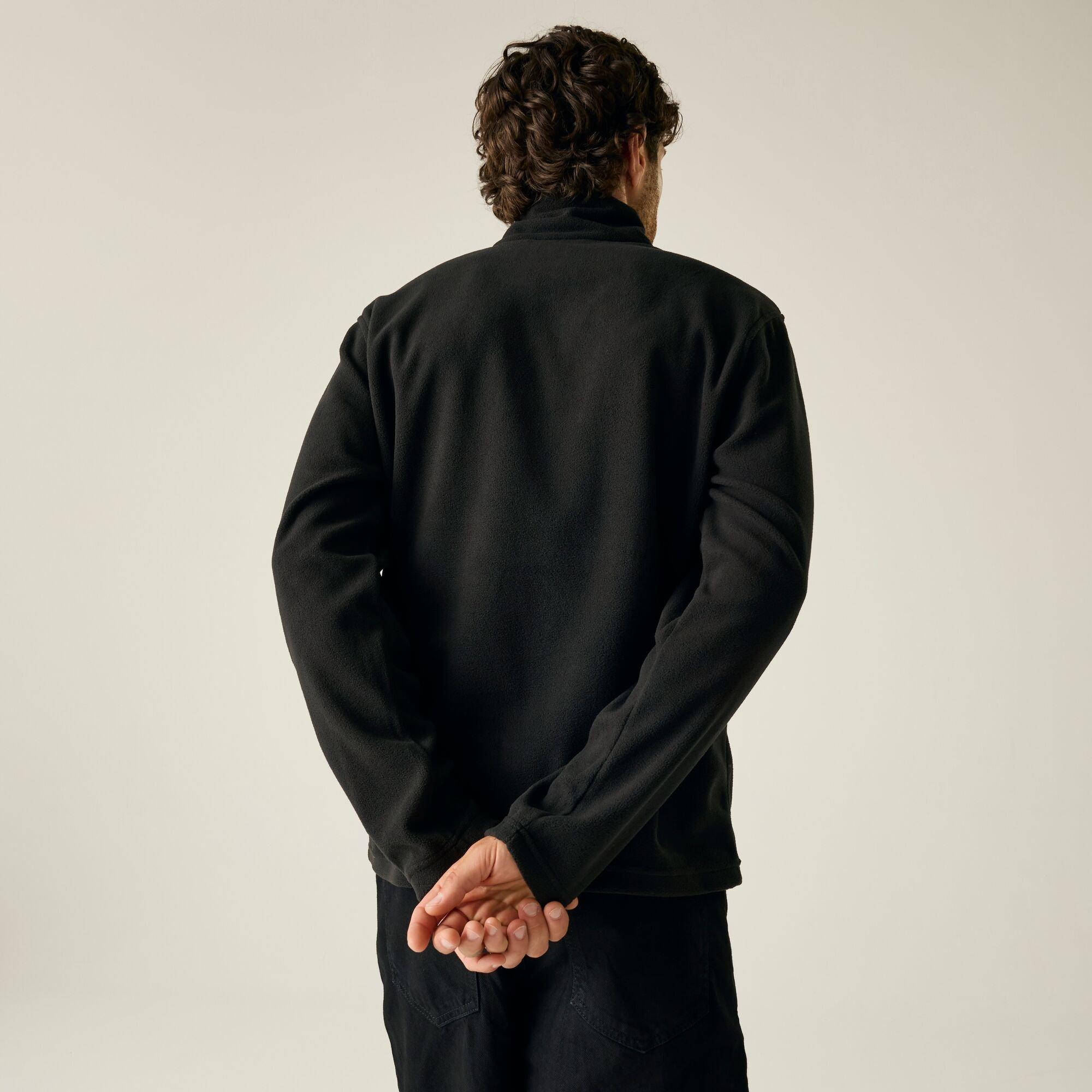 Black - Regatta - Mens Micro Lightweight Half Zip Fleece - 2
