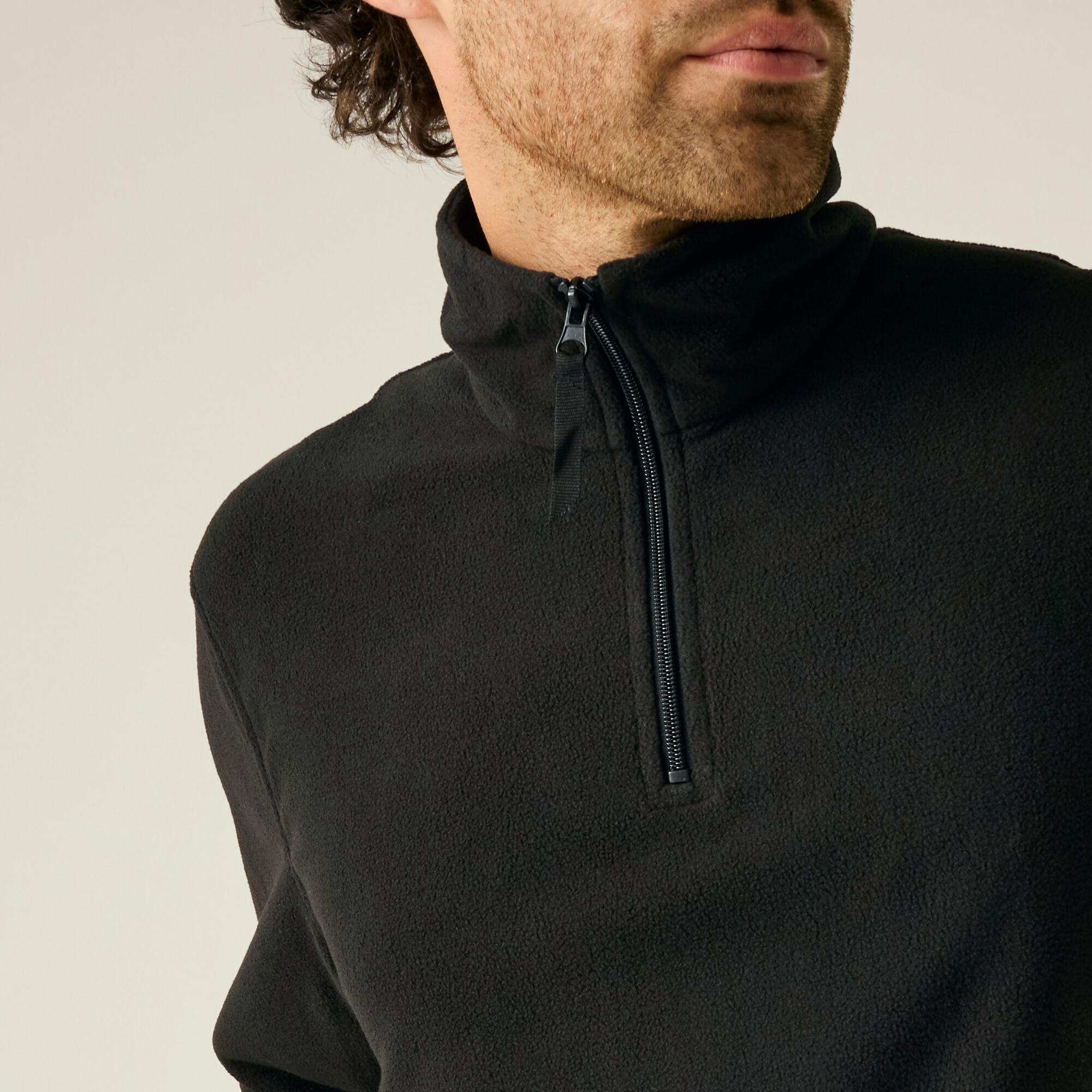 Black - Regatta - Mens Micro Lightweight Half Zip Fleece - 5