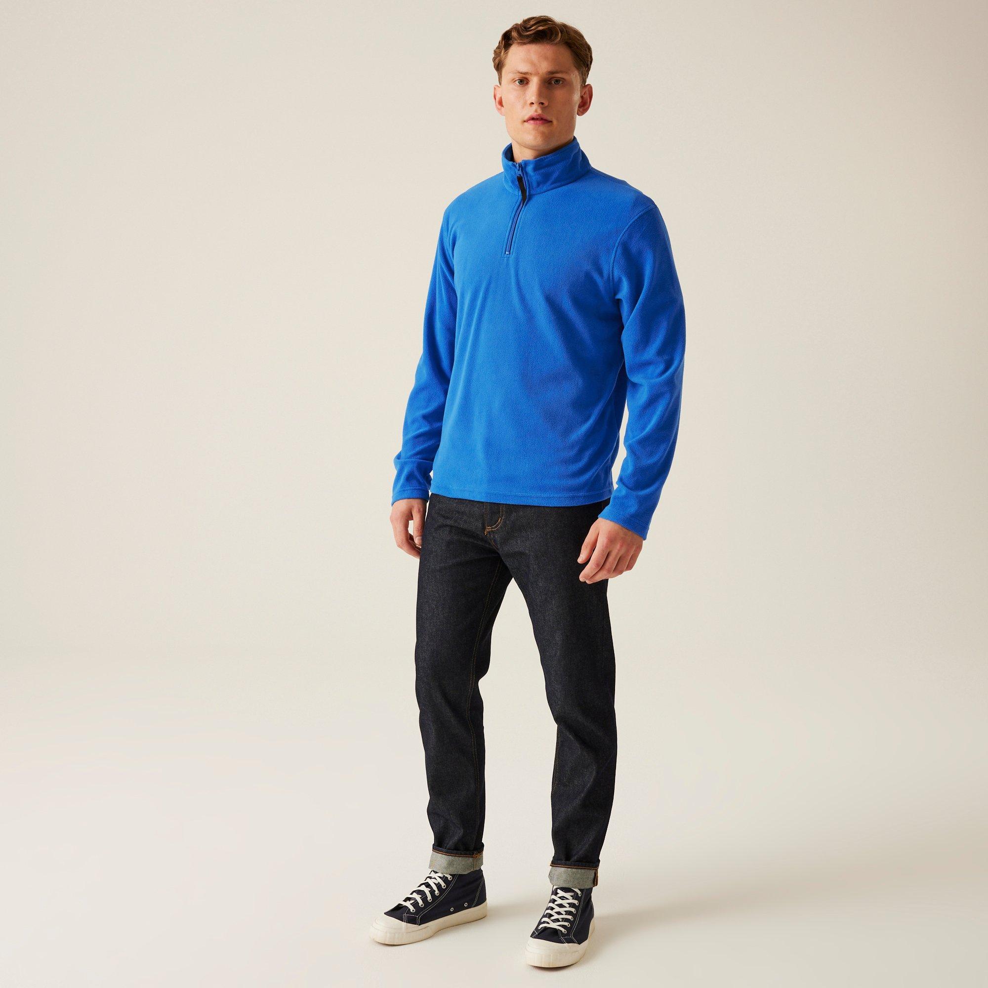 Oxford Blue - Regatta - Mens Micro Lightweight Half Zip Fleece - 3