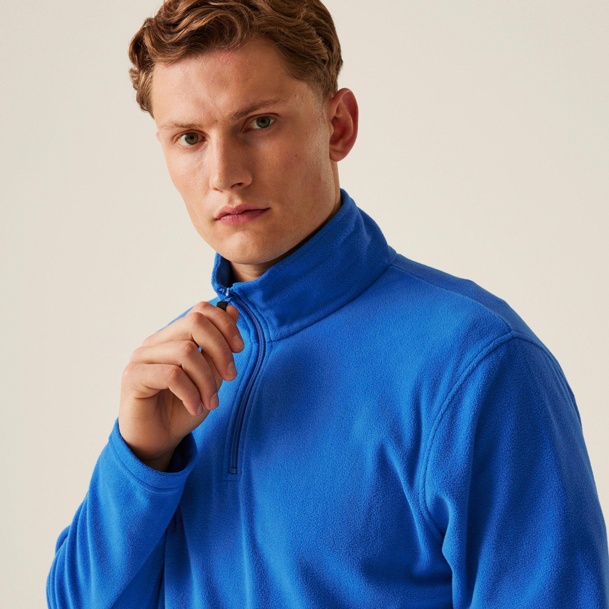 Oxford Blue - Regatta - Mens Micro Lightweight Half Zip Fleece - 4