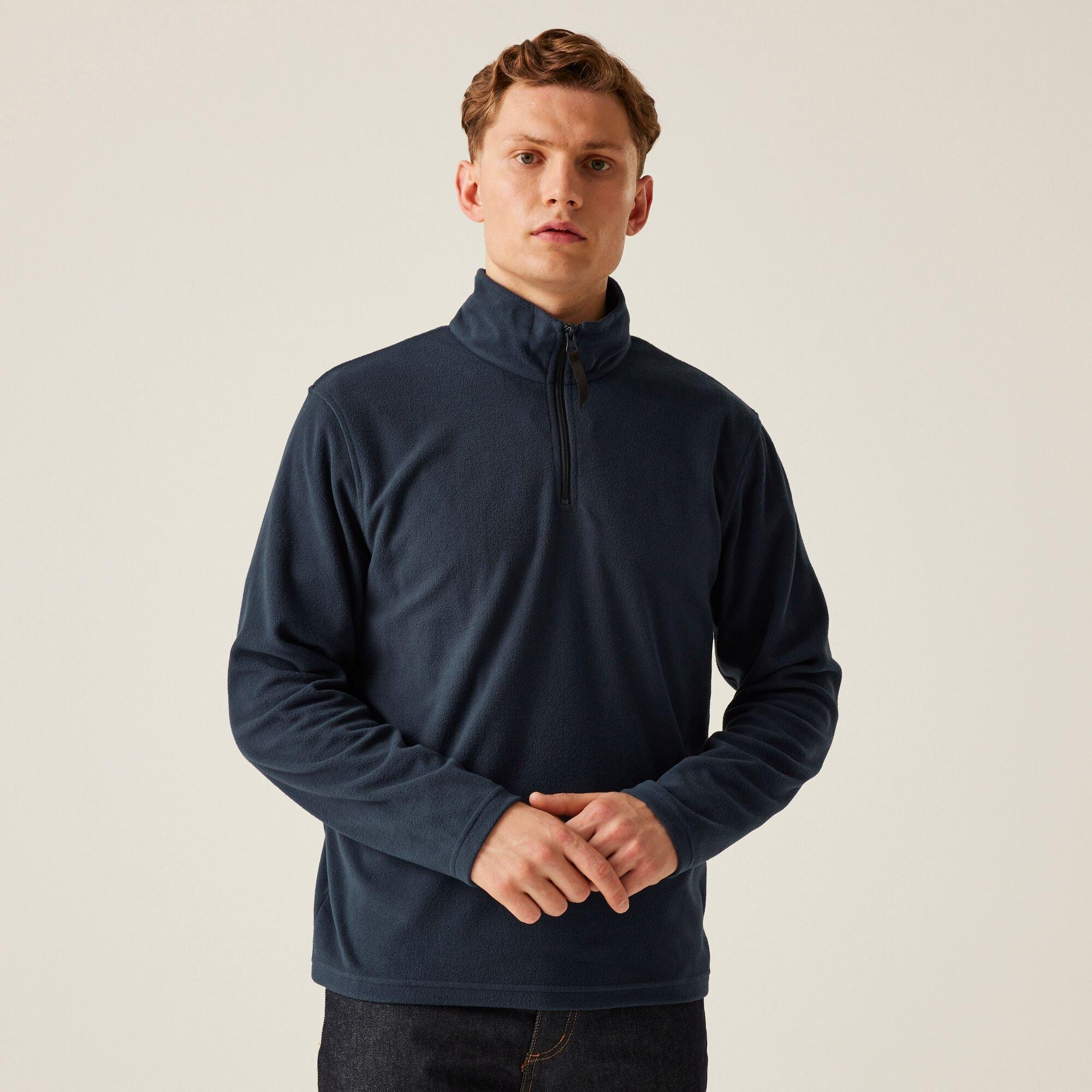 Regatta Men's Micro Lightweight Half Zip Fleece - Dark Navy - L
