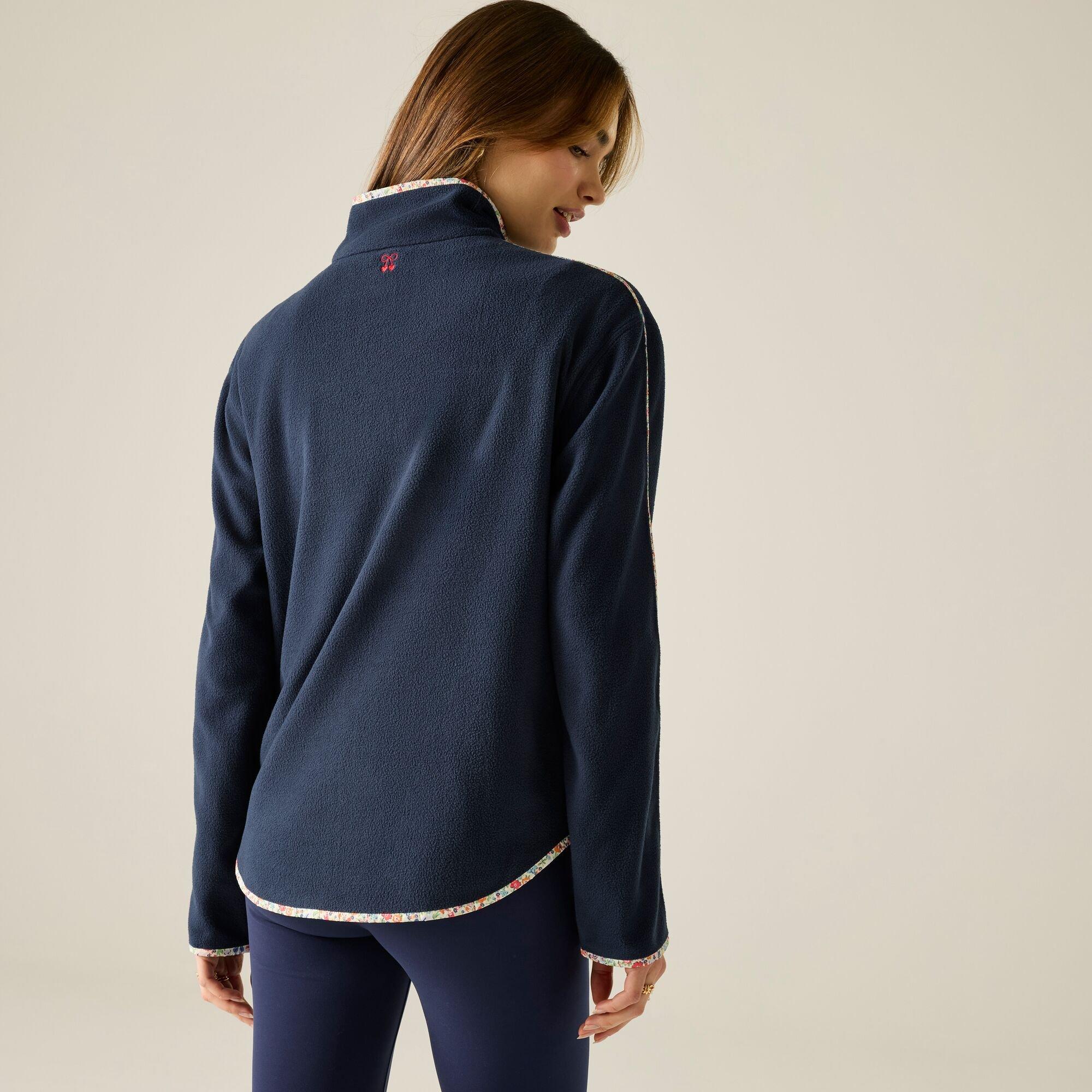 Navy - Regatta - Womens Cath Kidston Printed Half Zip Fleece - 9