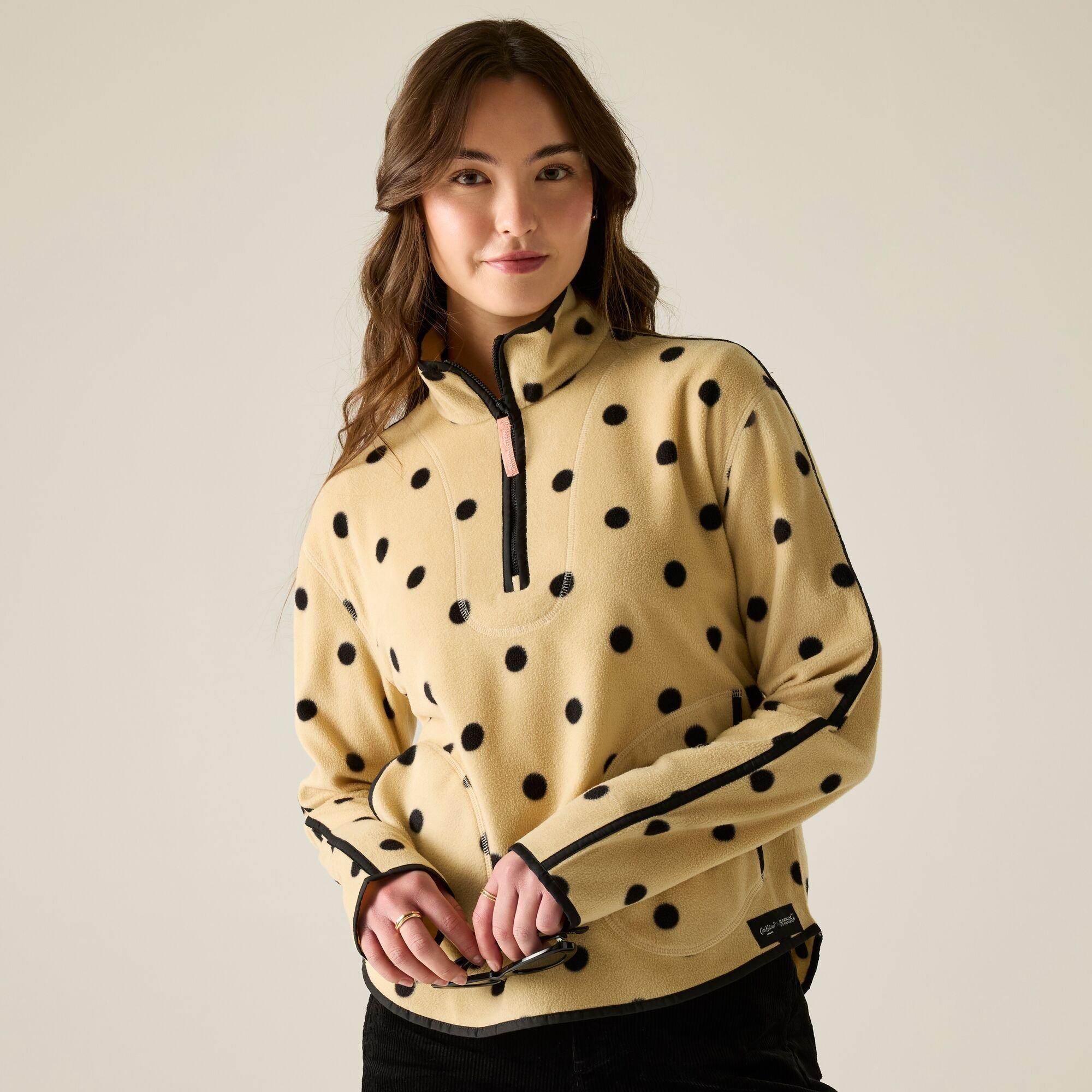 Womens Cath Kidston Printed Half Zip Fleece