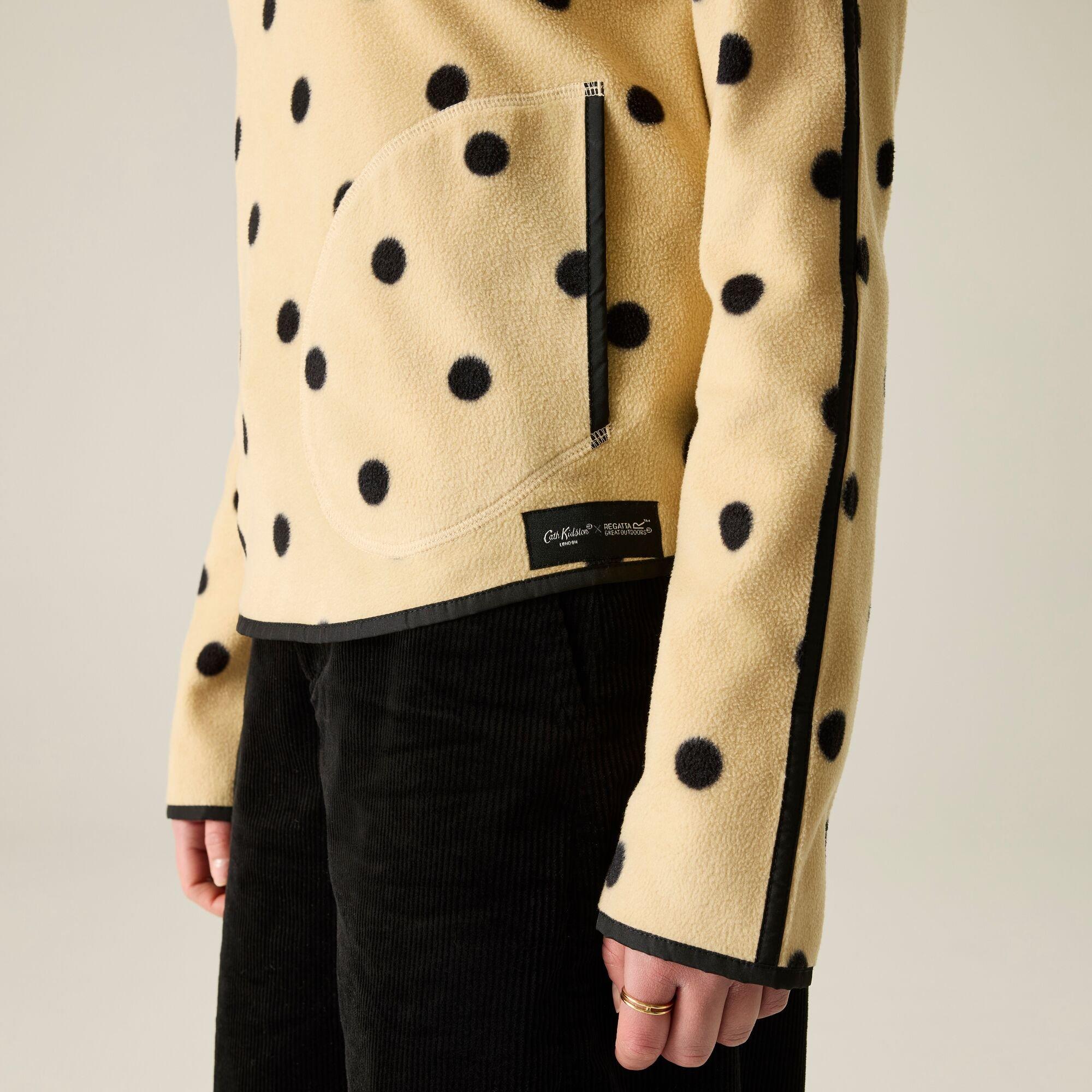 Cream Spot Prin - Regatta - Womens Cath Kidston Printed Half Zip Fleece - 4
