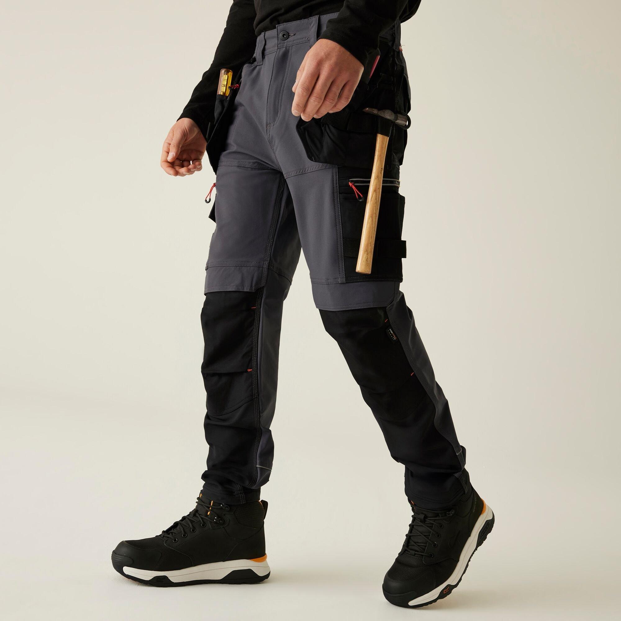 Regatta Men's Infiltrate Holster Trousers - Iron/Black - 46 R