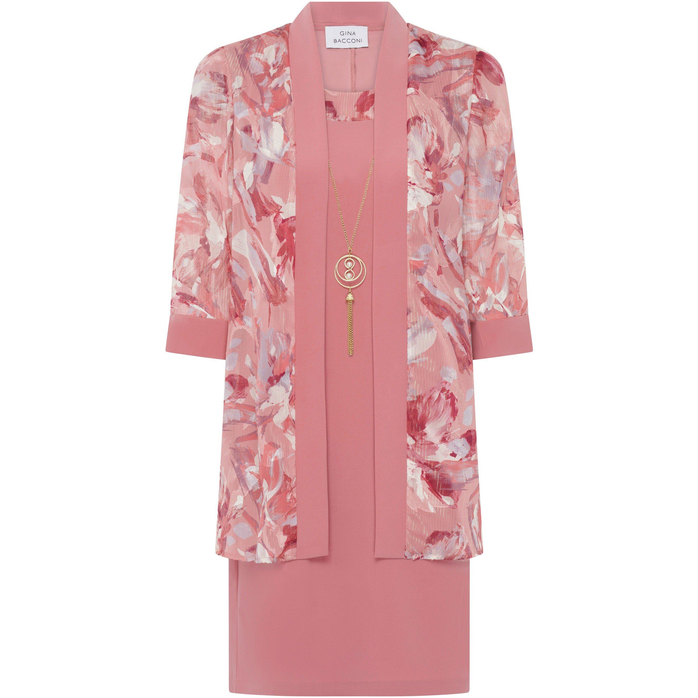 Rose - Gina Bacconi - Reeve Printed Dress And Jacket - 4