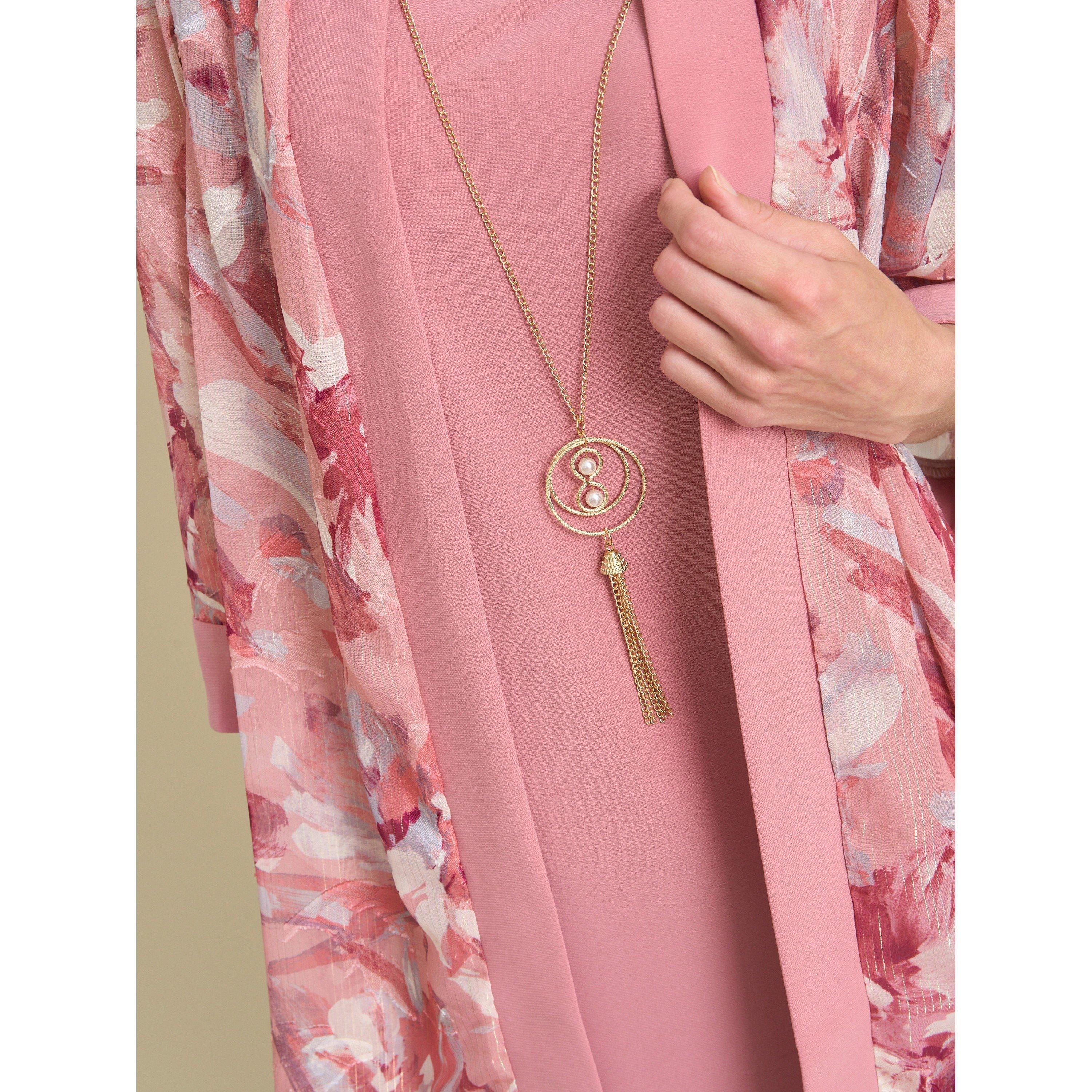 Rose - Gina Bacconi - Reeve Printed Dress And Jacket - 5