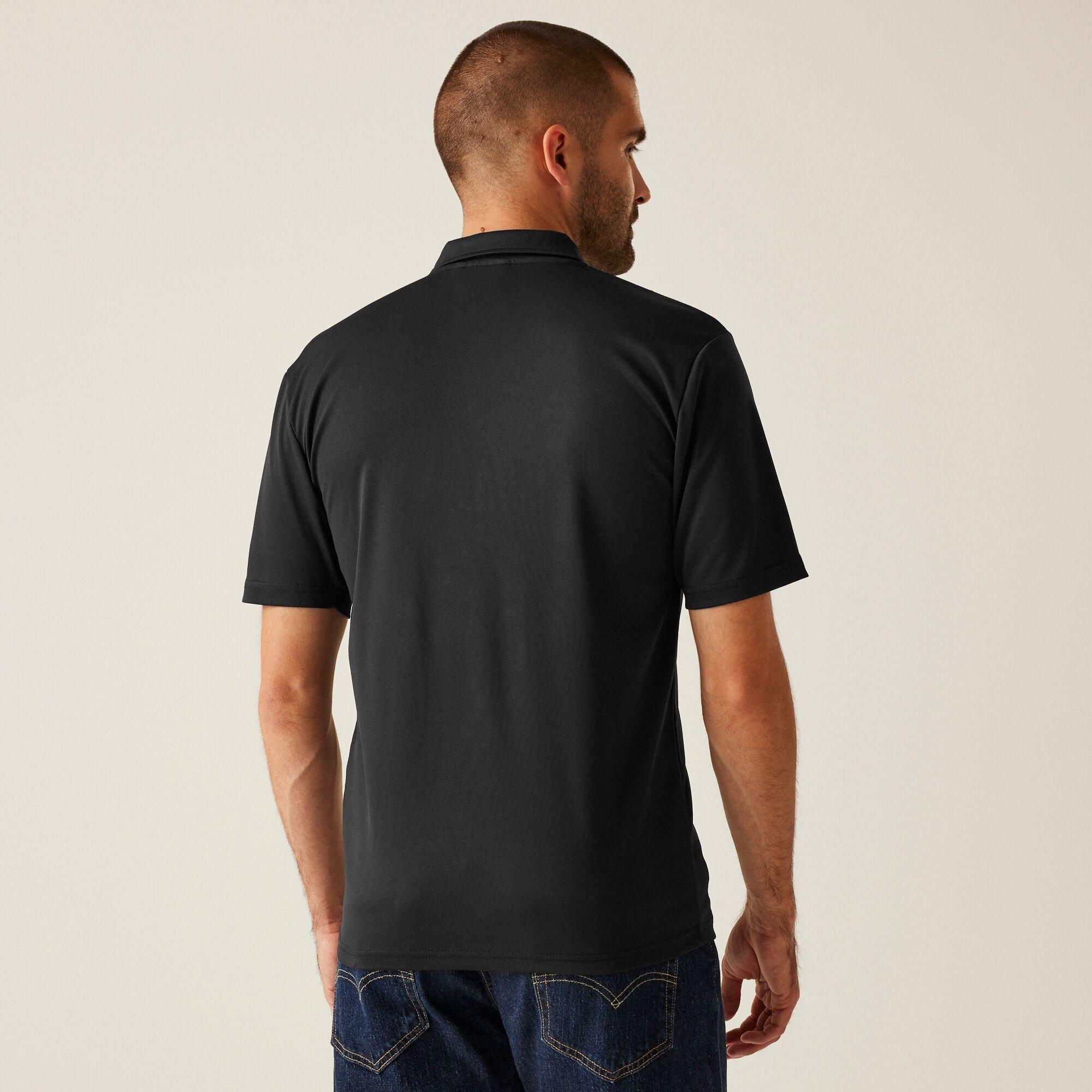 Black - Regatta - Mens H/M Polo Shirt - 2