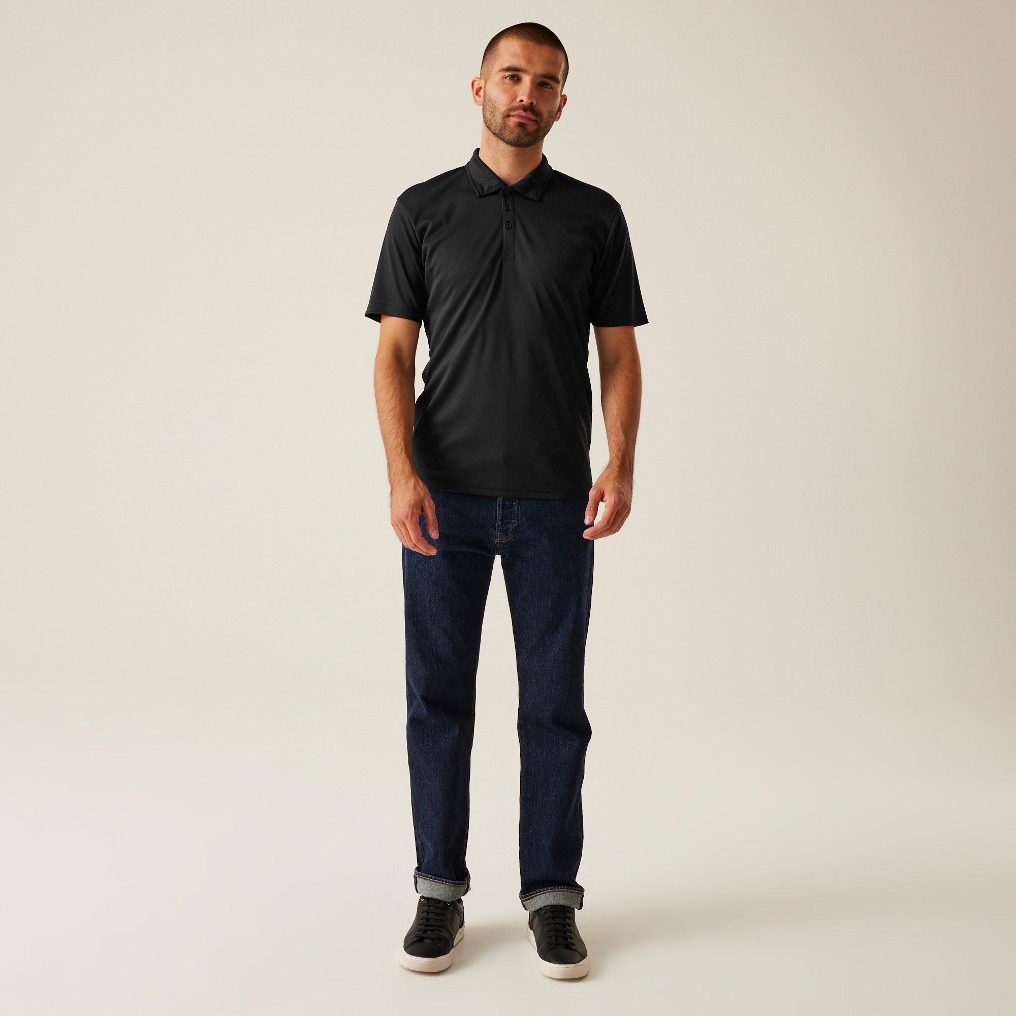 Black - Regatta - Mens H/M Polo Shirt - 3