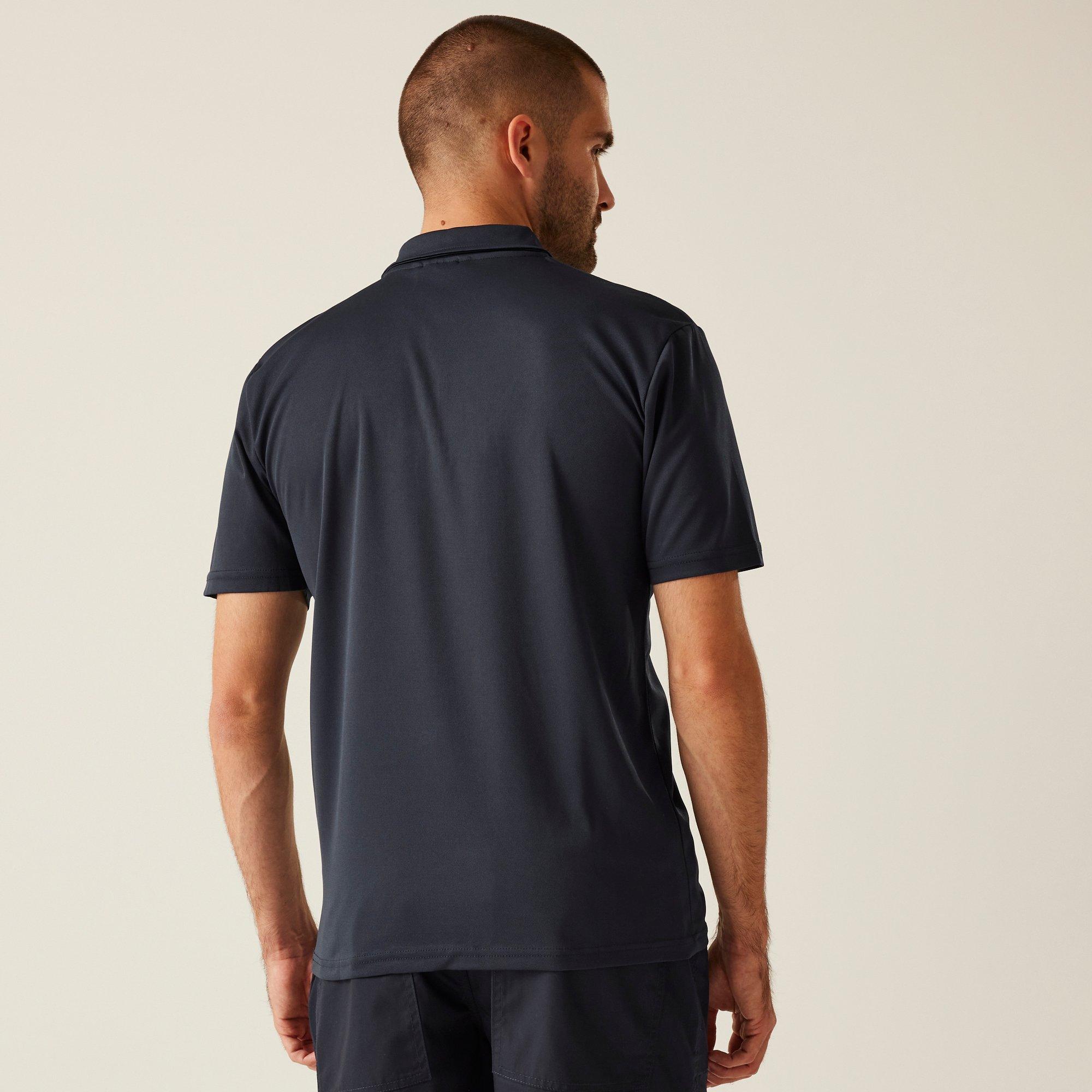 Navy - Regatta - Mens H/M Polo Shirt - 2