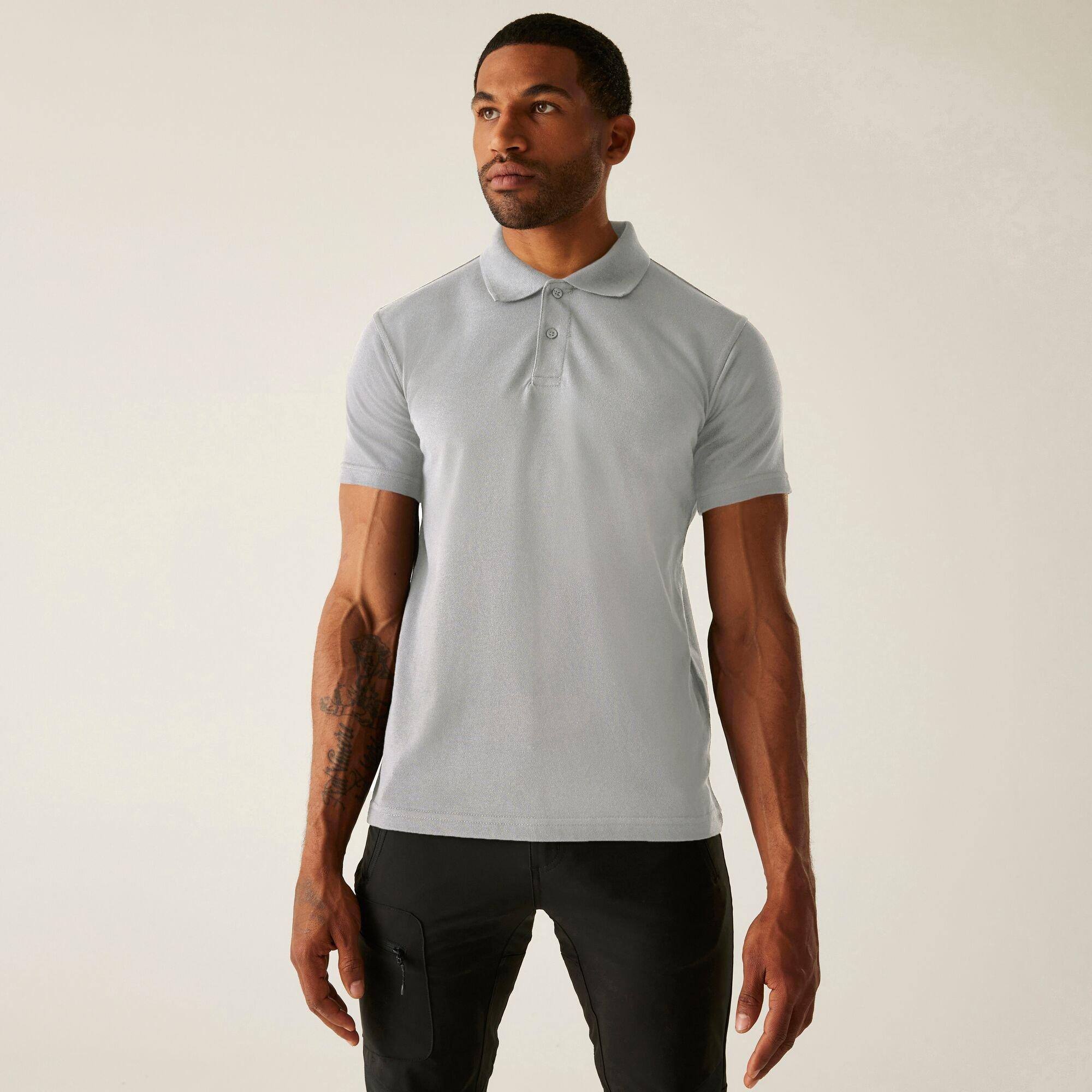 Regatta Men's Pro 50/50 Pique Polo - Heather Grey - 4XL