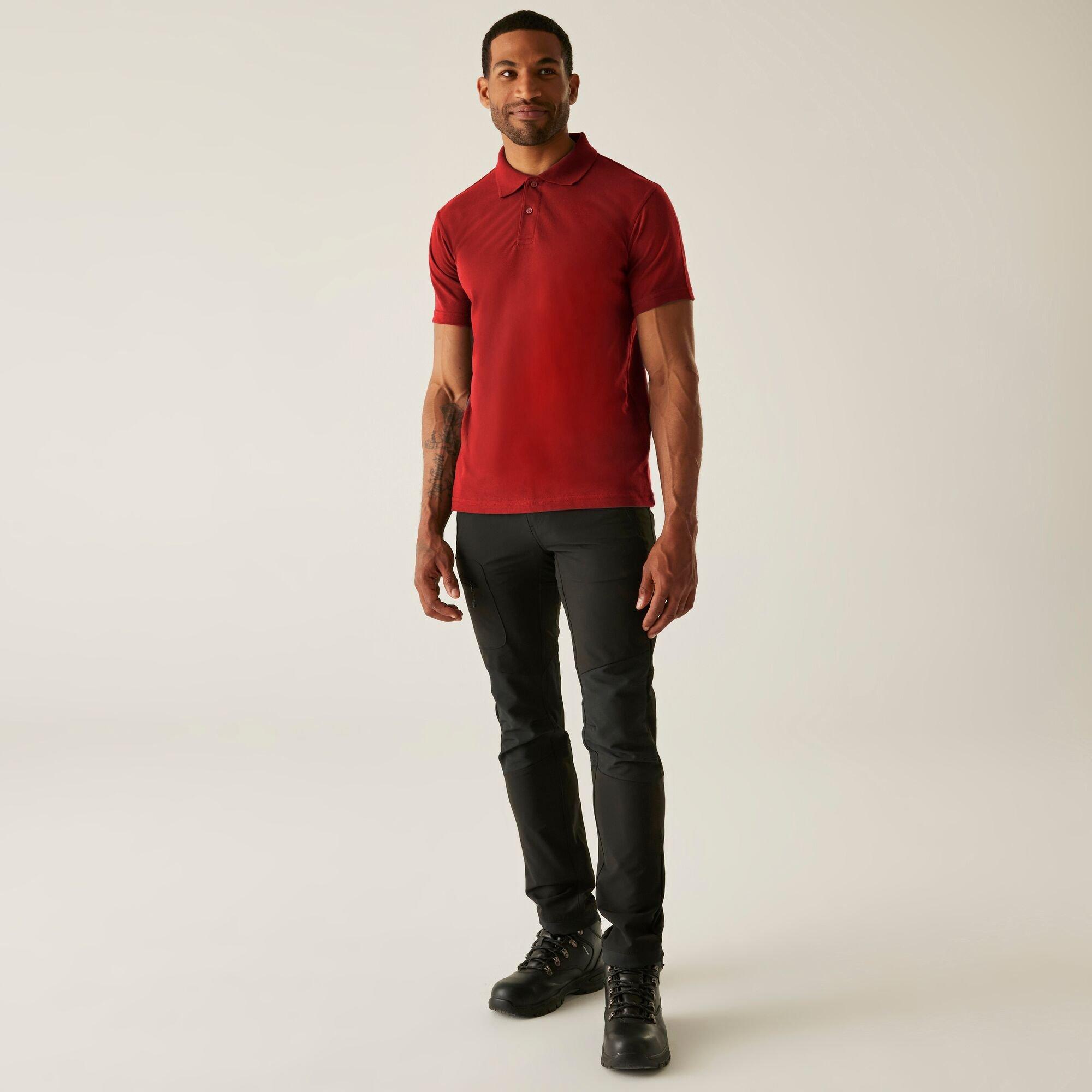 Red - Regatta - Mens Pro 50/50 Pique Polo - 3