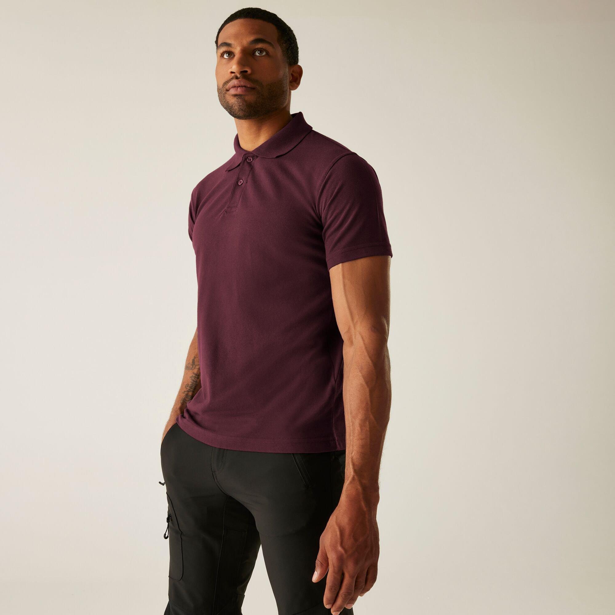 Regatta Men's Pro 50/50 Pique Polo - Burgundy - XL