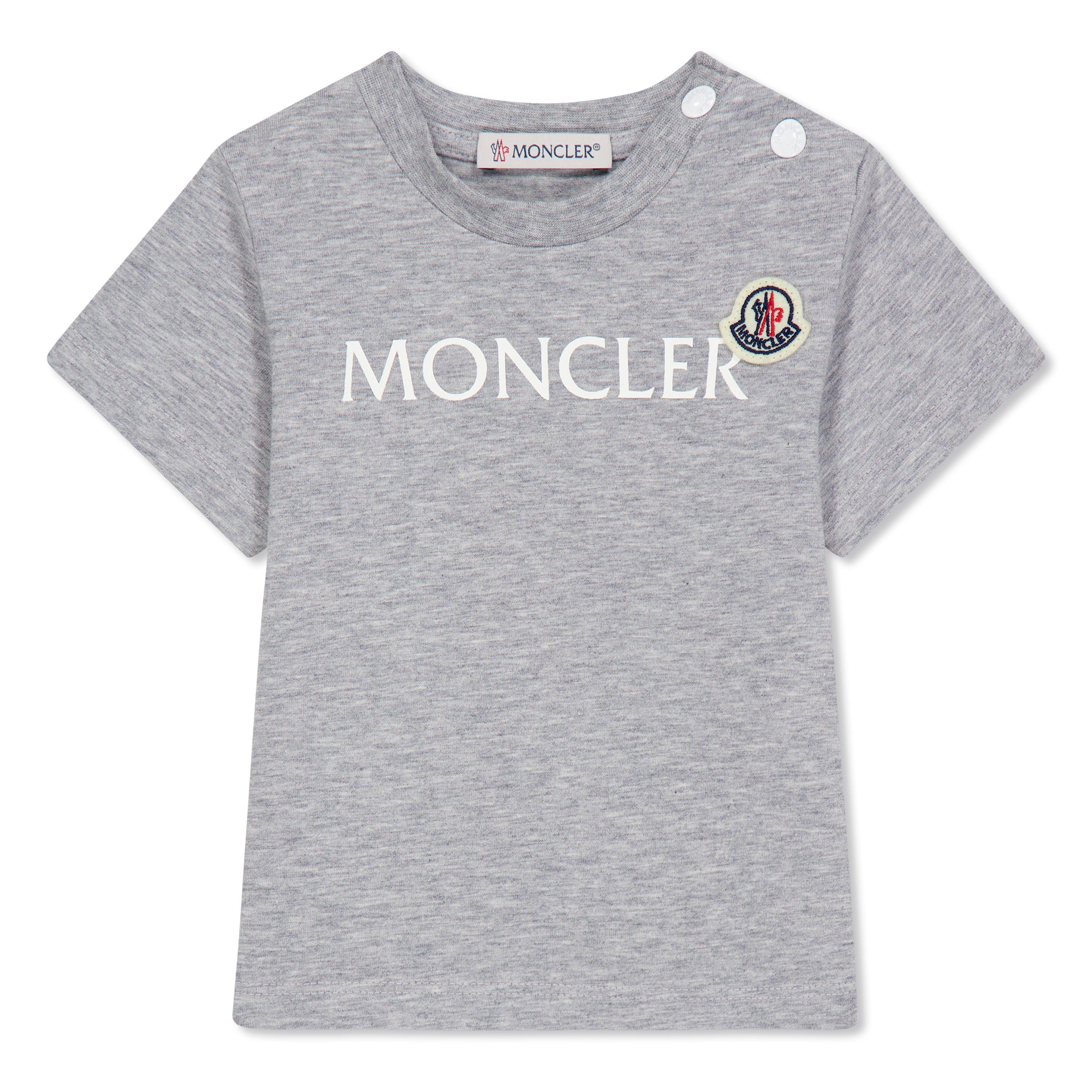 Tシャツ・カットソー MONCLER T-SHIRT IN MERCERISED JERSEY Embroidered logo t-shirt | Moncler | OTTODISANPIETRO