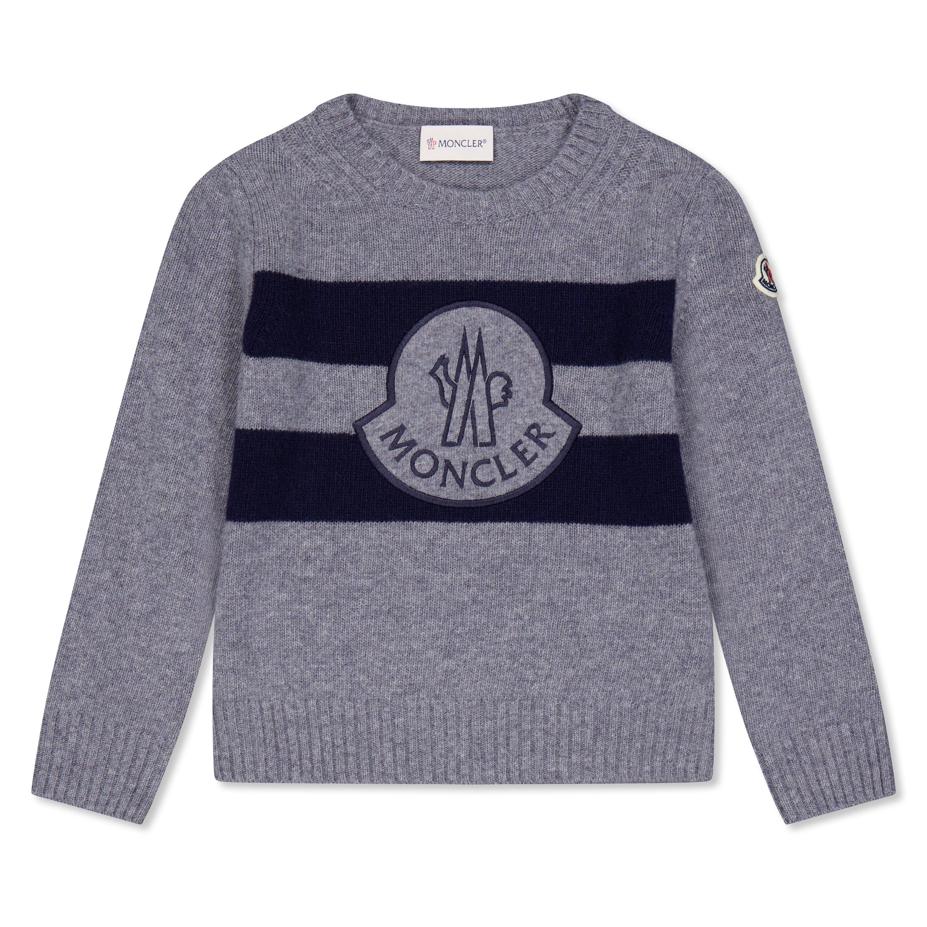 MONCLER 長袖ワンピース 6Y ネイビー×グレー MONCLER 長袖ワンピース 6Y ネイビー×グレーの通販はau PAY マーケット