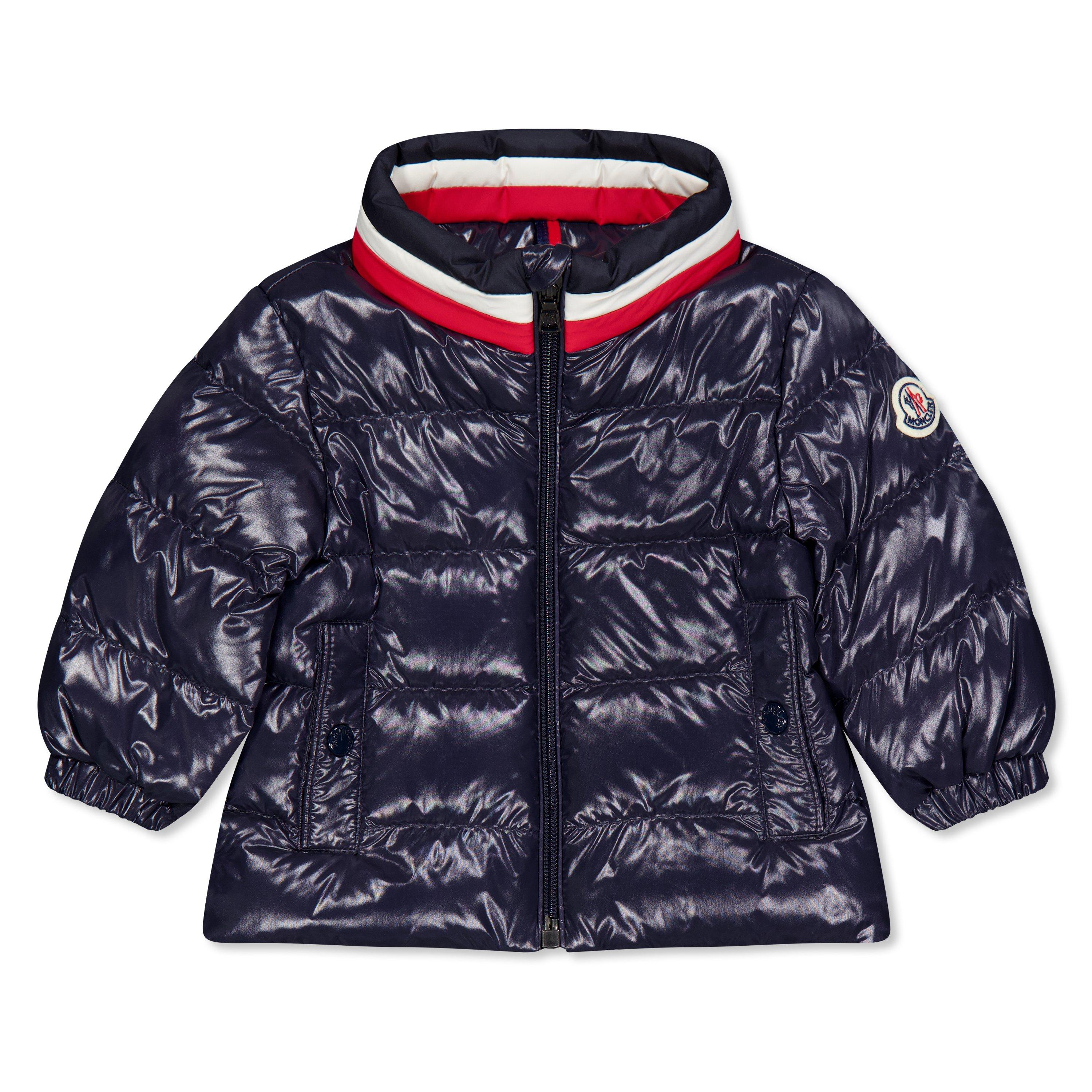 Navy 742 - Moncler - Kids' Vashiti Waterproof Wind Resistant Down Short Puffer Jacket - 1