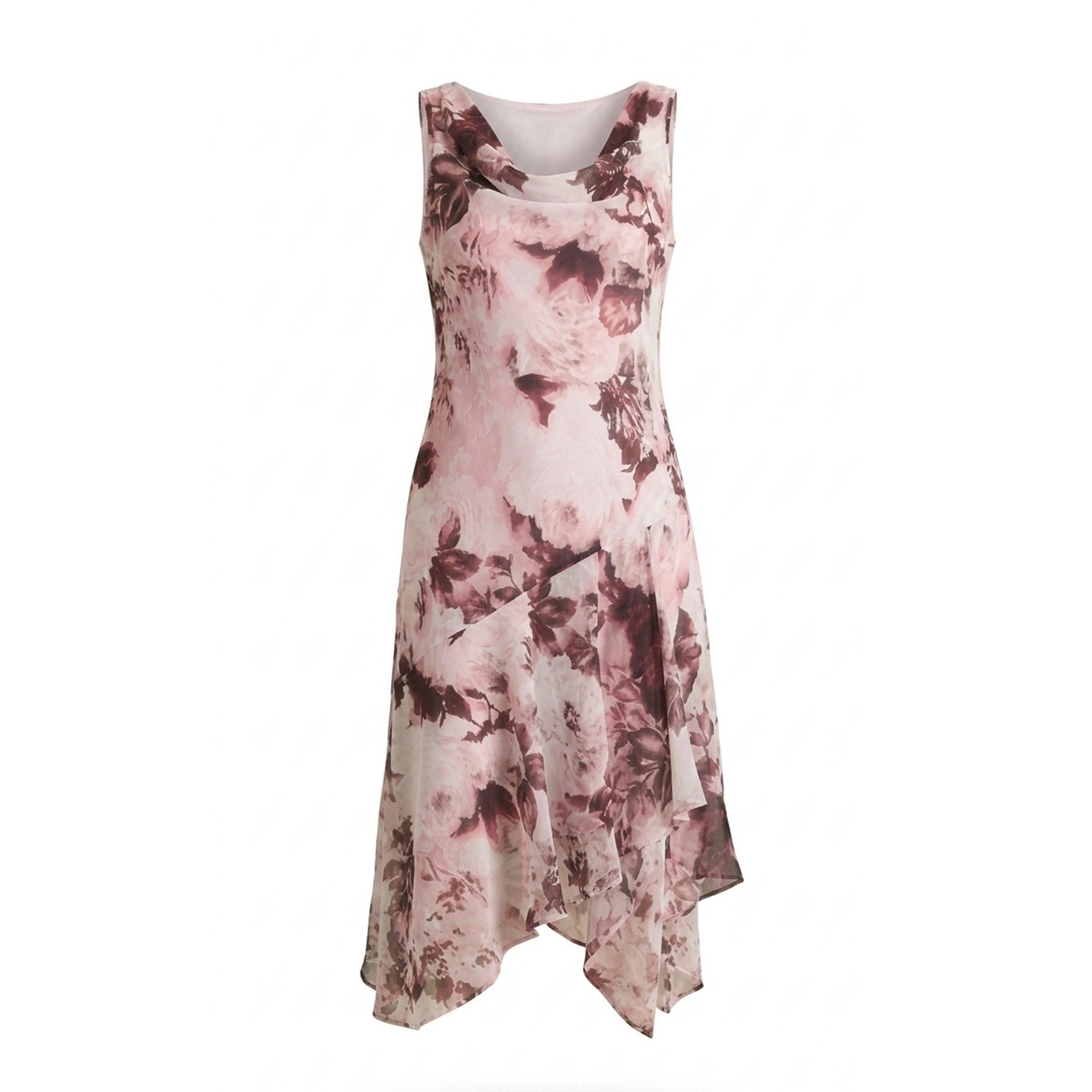 Mauve - Gina Bacconi - Adriana Floral Midi Dress - 4