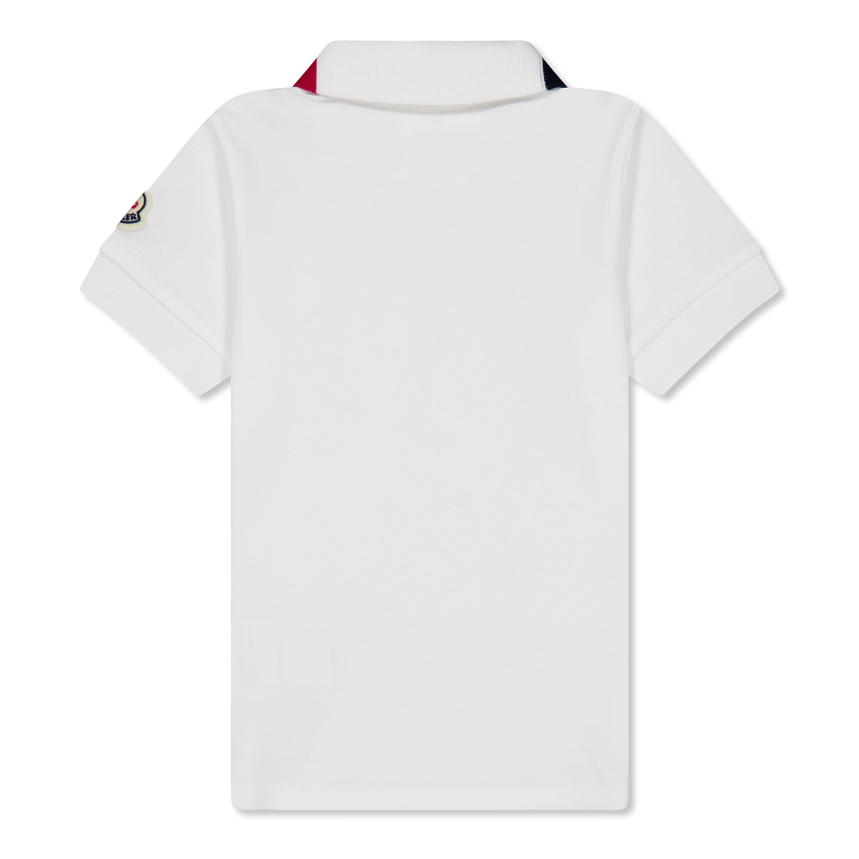 White 034 - Moncler - Cotton Pique Polo Shirt Infants - 2