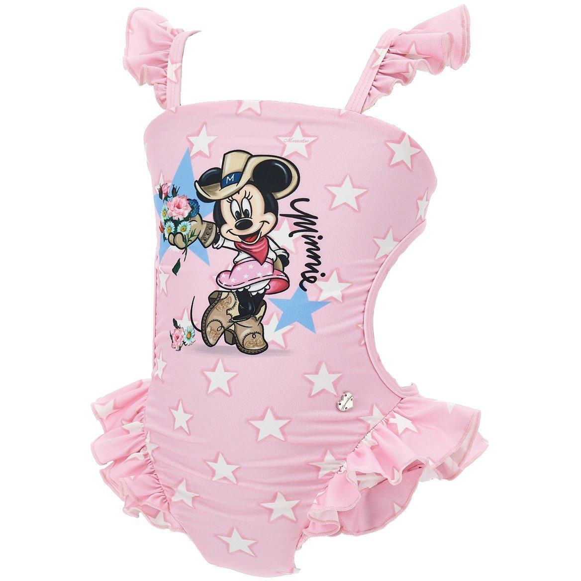 Rose/Wht 9099 - Monnalisa - Cowgirl Swimsuit Juniors - 3