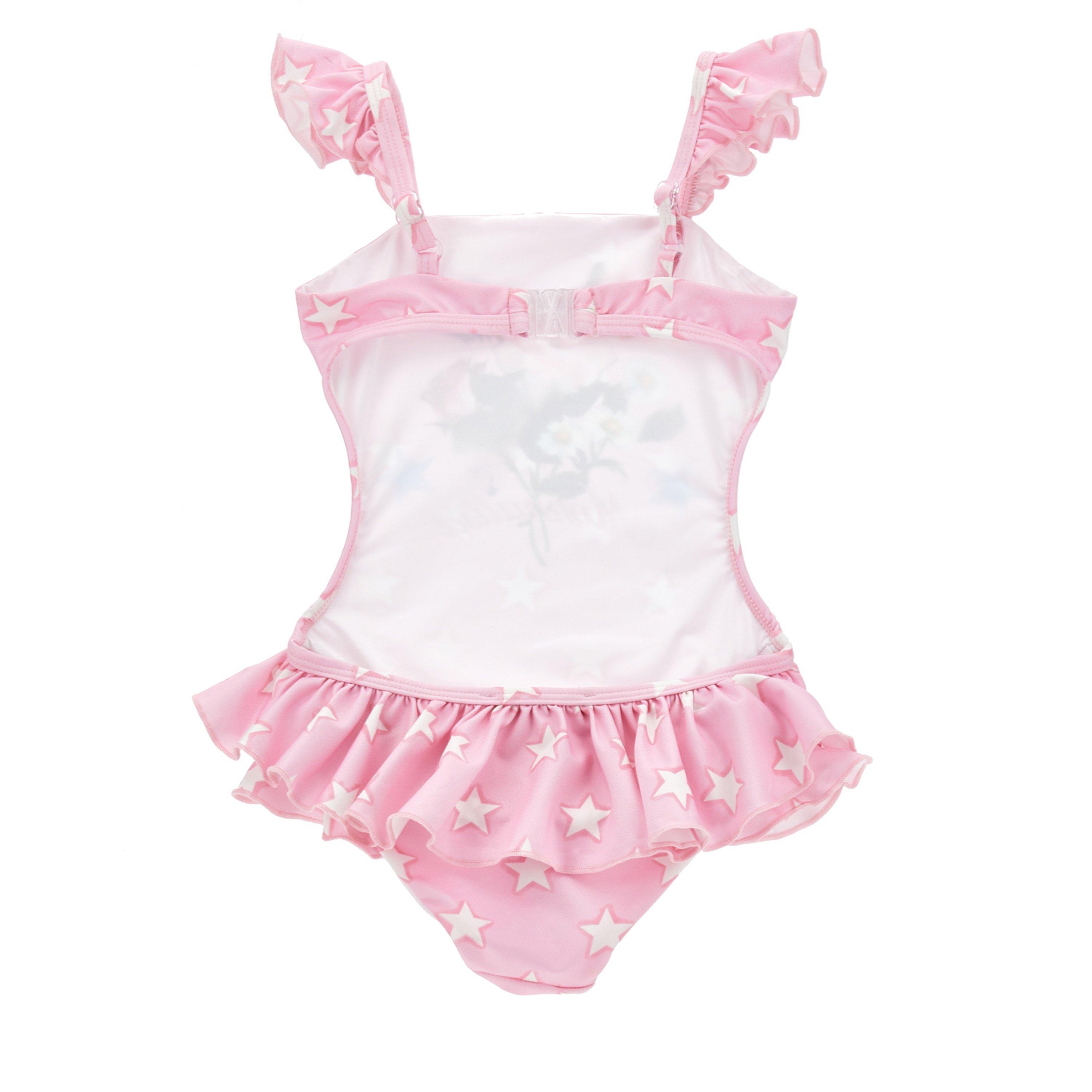 Rose/Wht 9099 - Monnalisa - Cowgirl Swimsuit Juniors - 4