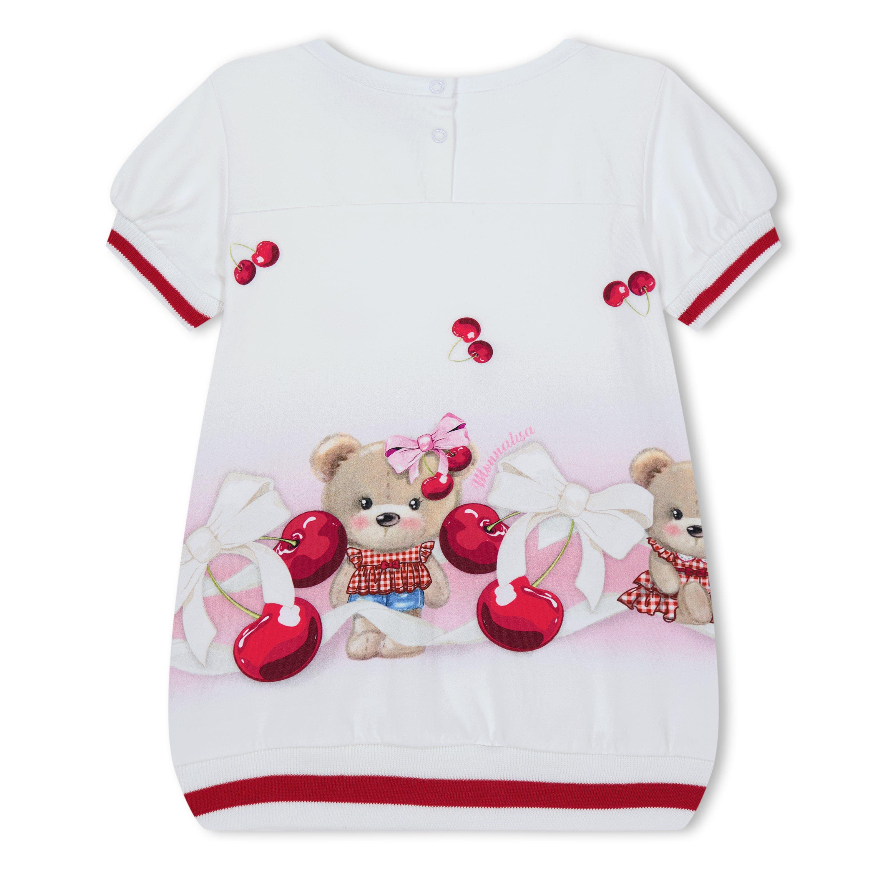 Wht/Rose 9990 - Monnalisa - Kids' MonLisa Sporty Jersey Dress - 2