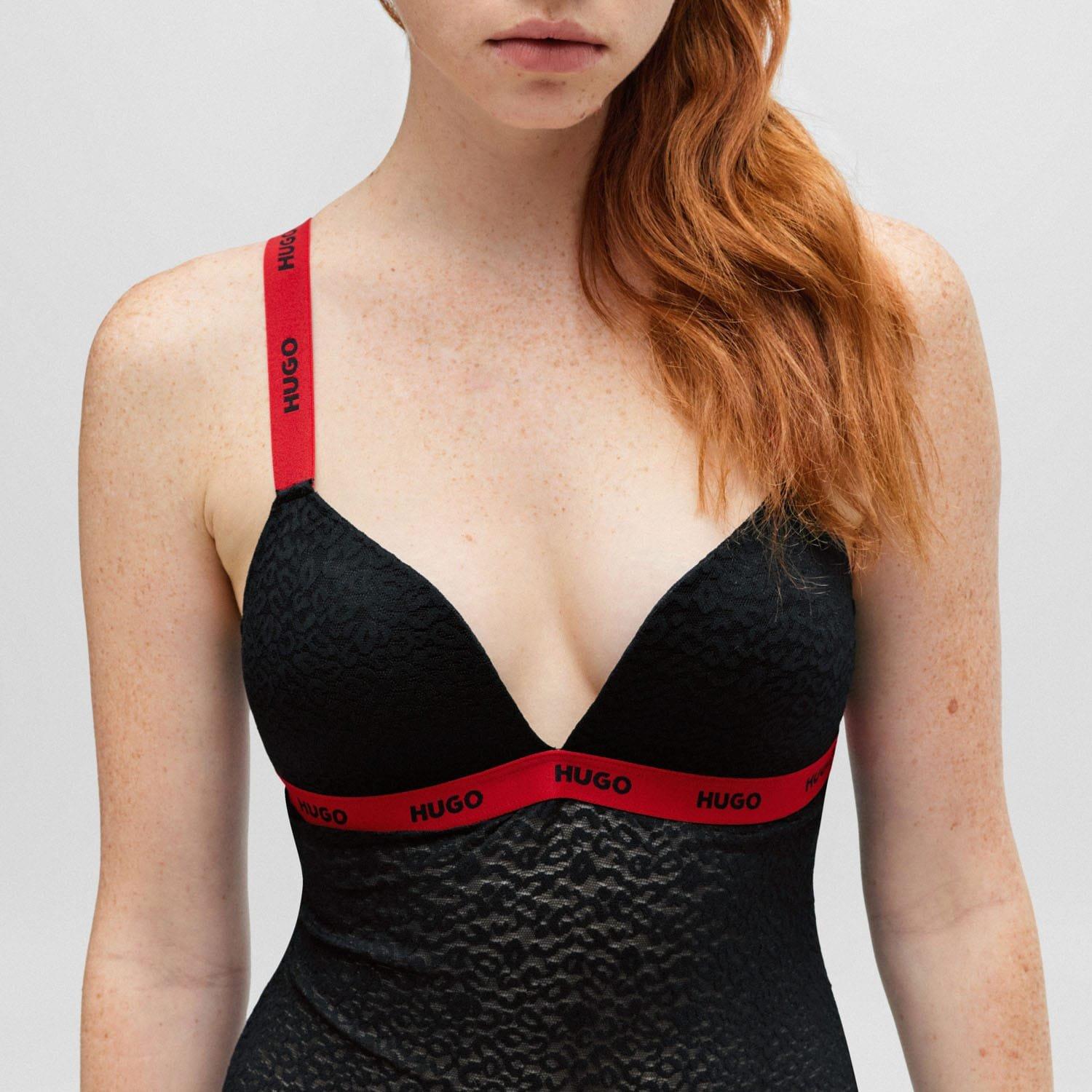 Black - Hugo - Sporty Lace Bodysuit - 5