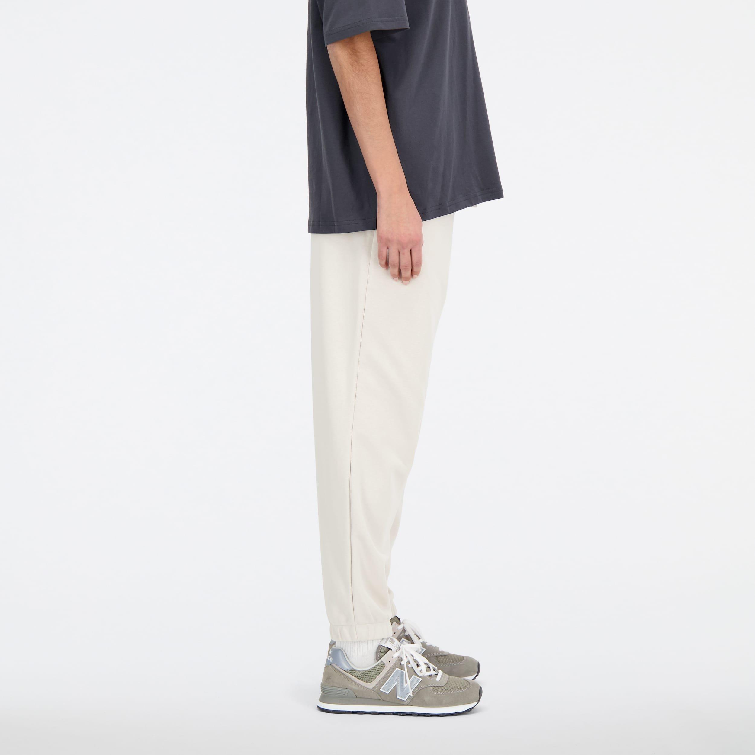 White - New Balance - Essentials Varsity Fleece Pants - 2