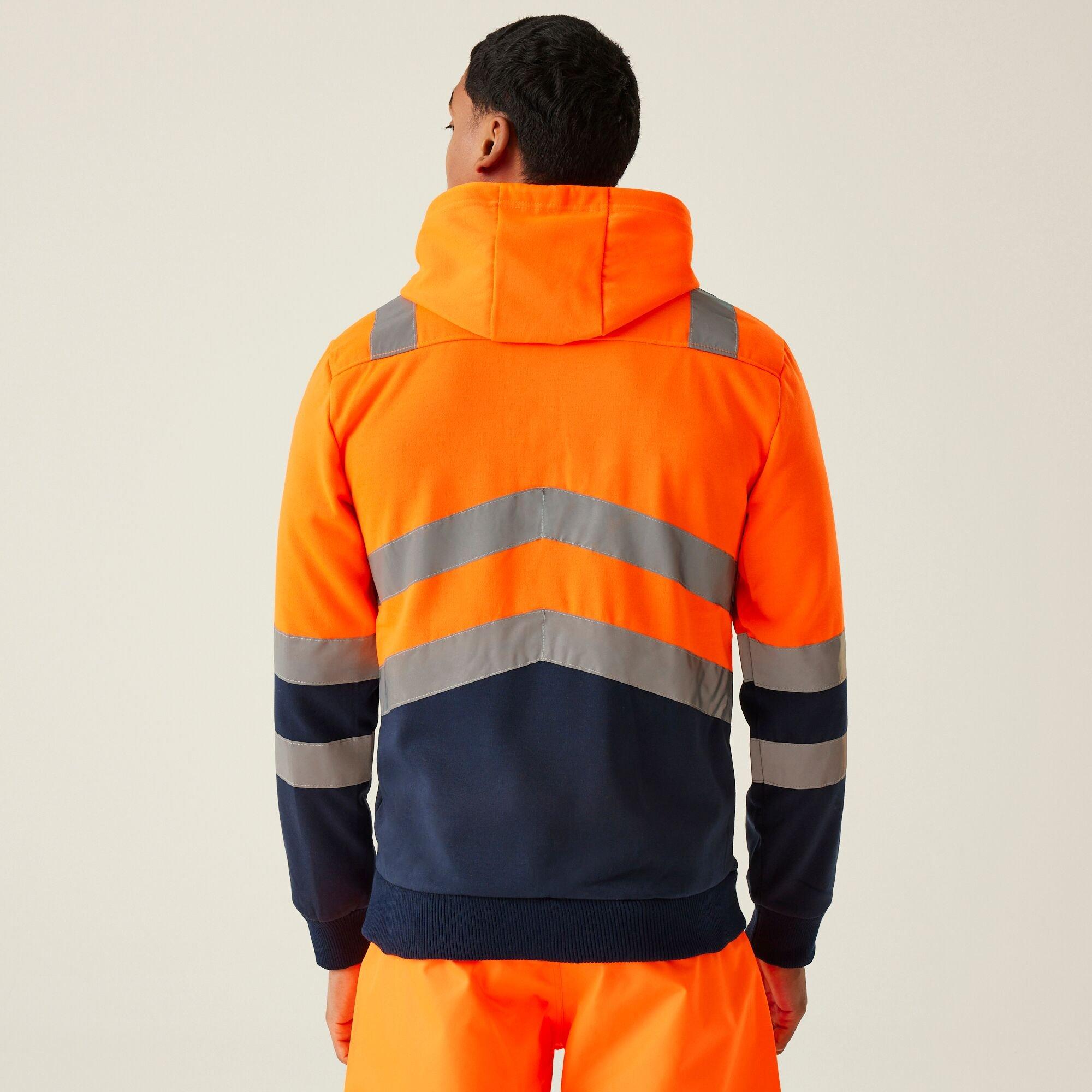 Orange - Regatta - Mens Hi-Vis Overhead Hoodie - 2