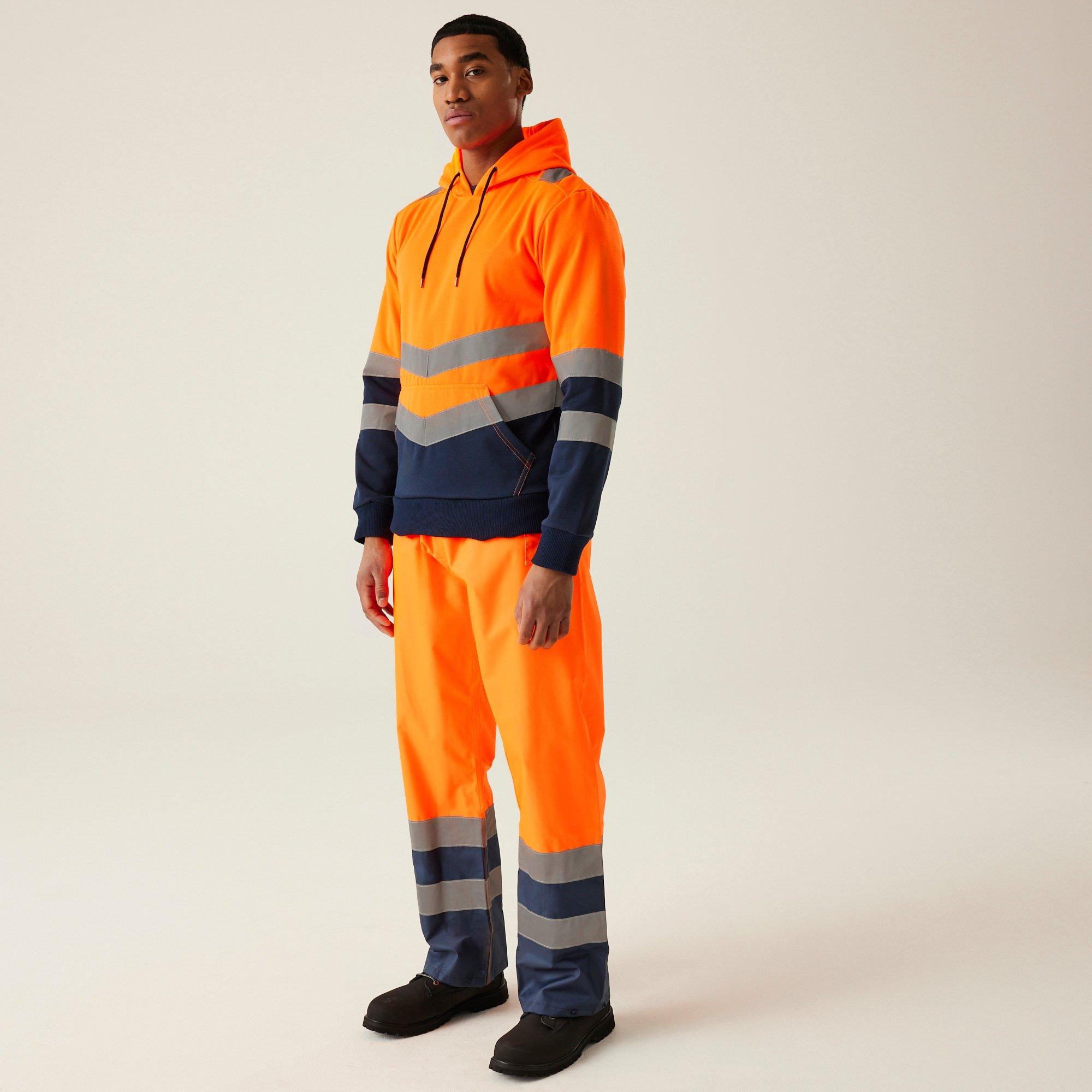 Orange - Regatta - Mens Hi-Vis Overhead Hoodie - 3