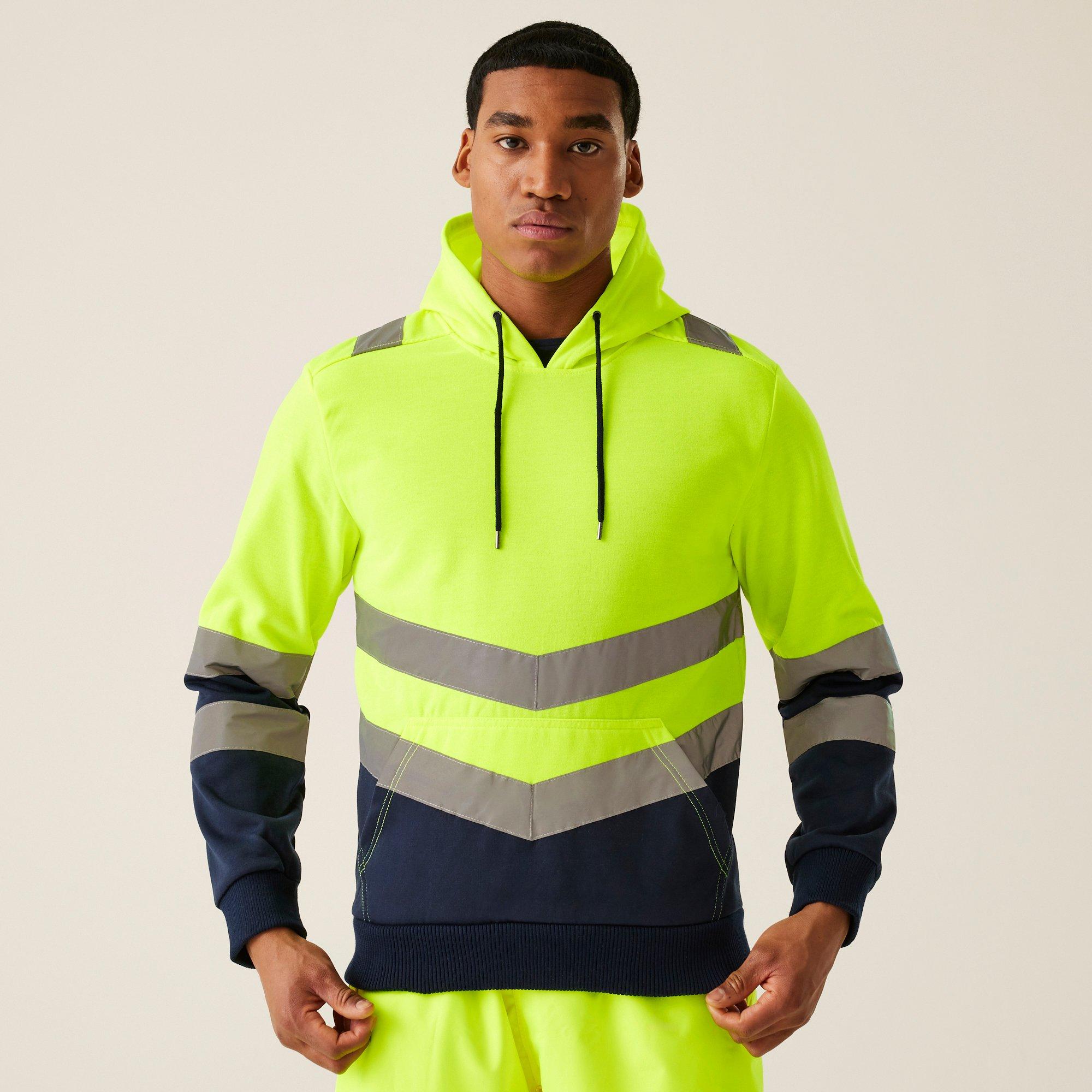 Regatta Men's Hi-Vis Overhead Hoodie - Yellow - 3XL