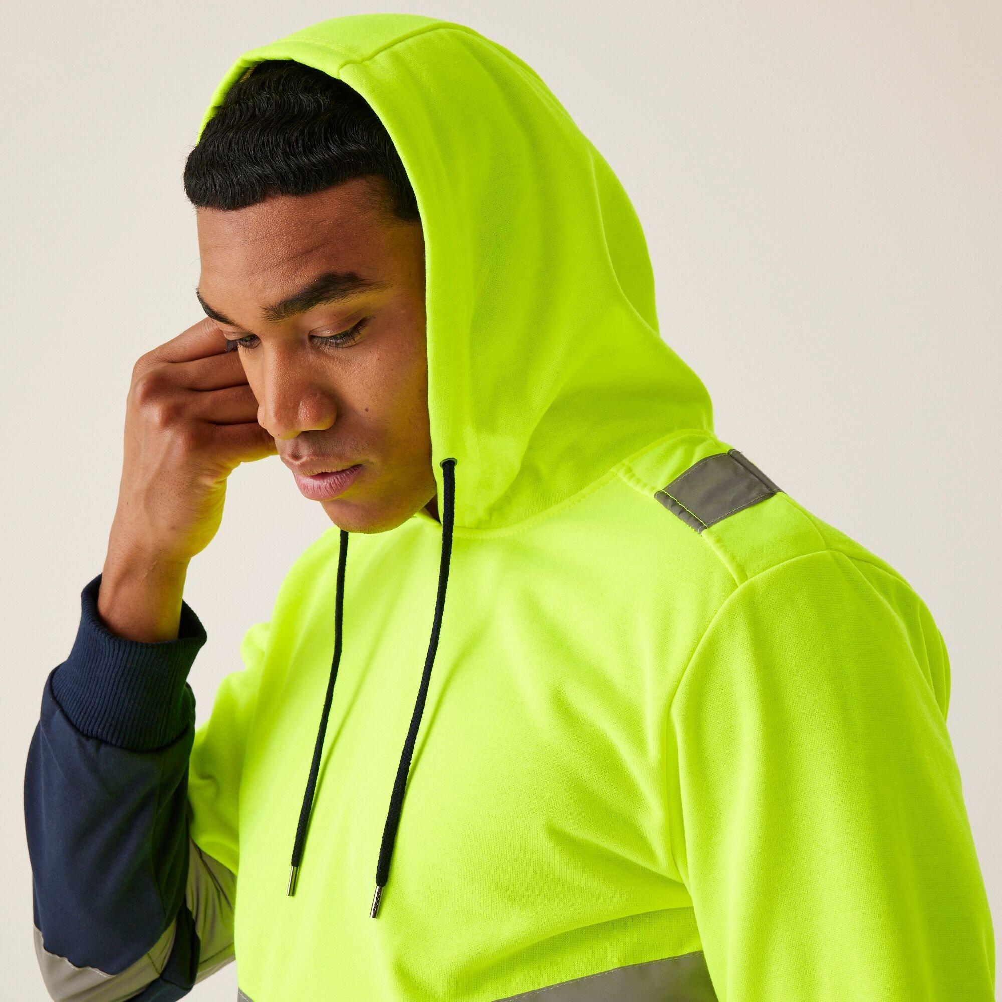 Yellow - Regatta - Mens Hi-Vis Overhead Hoodie - 5