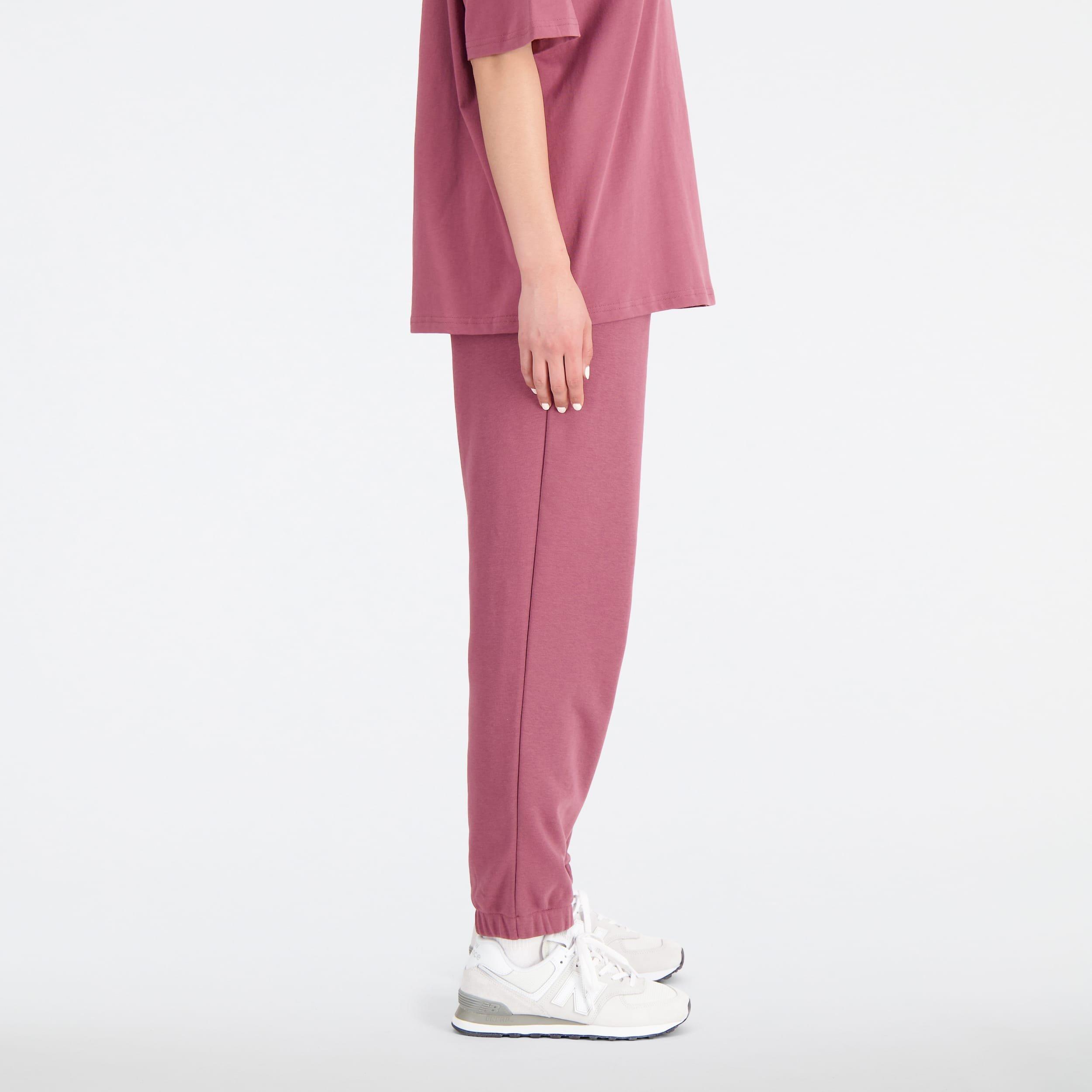 Burgundy - New Balance - Essentials Varsity Fleece Pants - 2