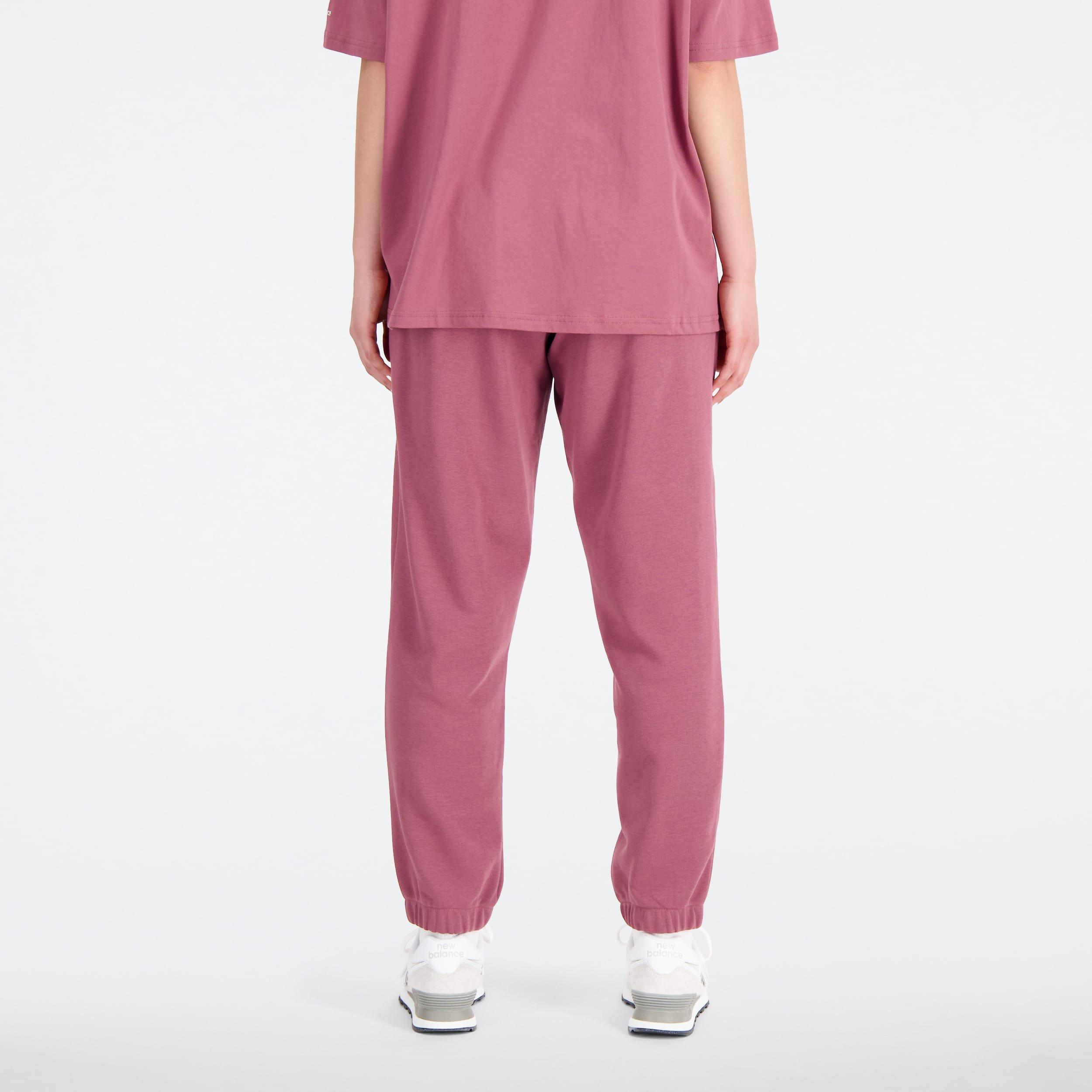 Burgundy - New Balance - Essentials Varsity Fleece Pants - 3