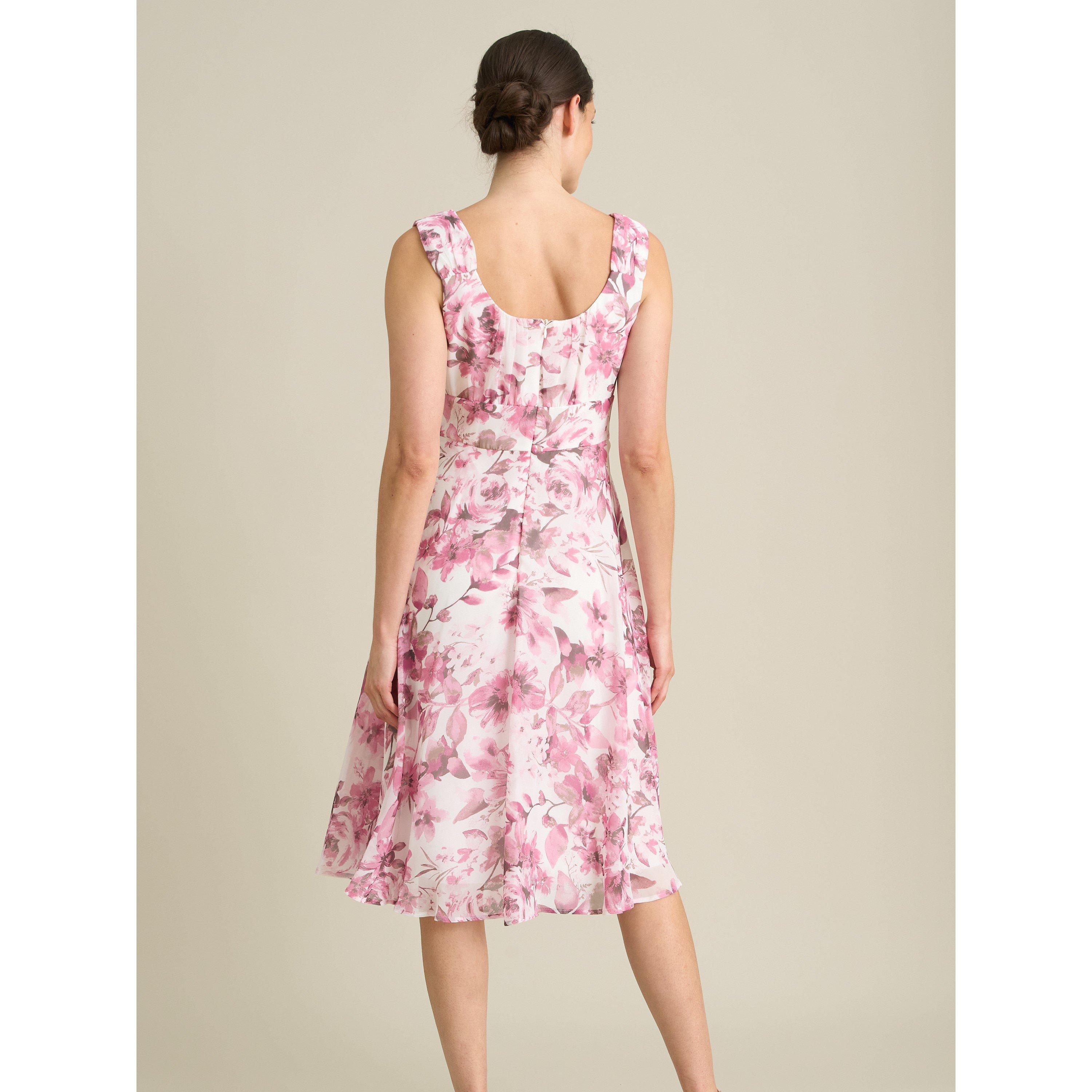 Pink - Gina Bacconi - Orla Chiffon Floral Dress - 2