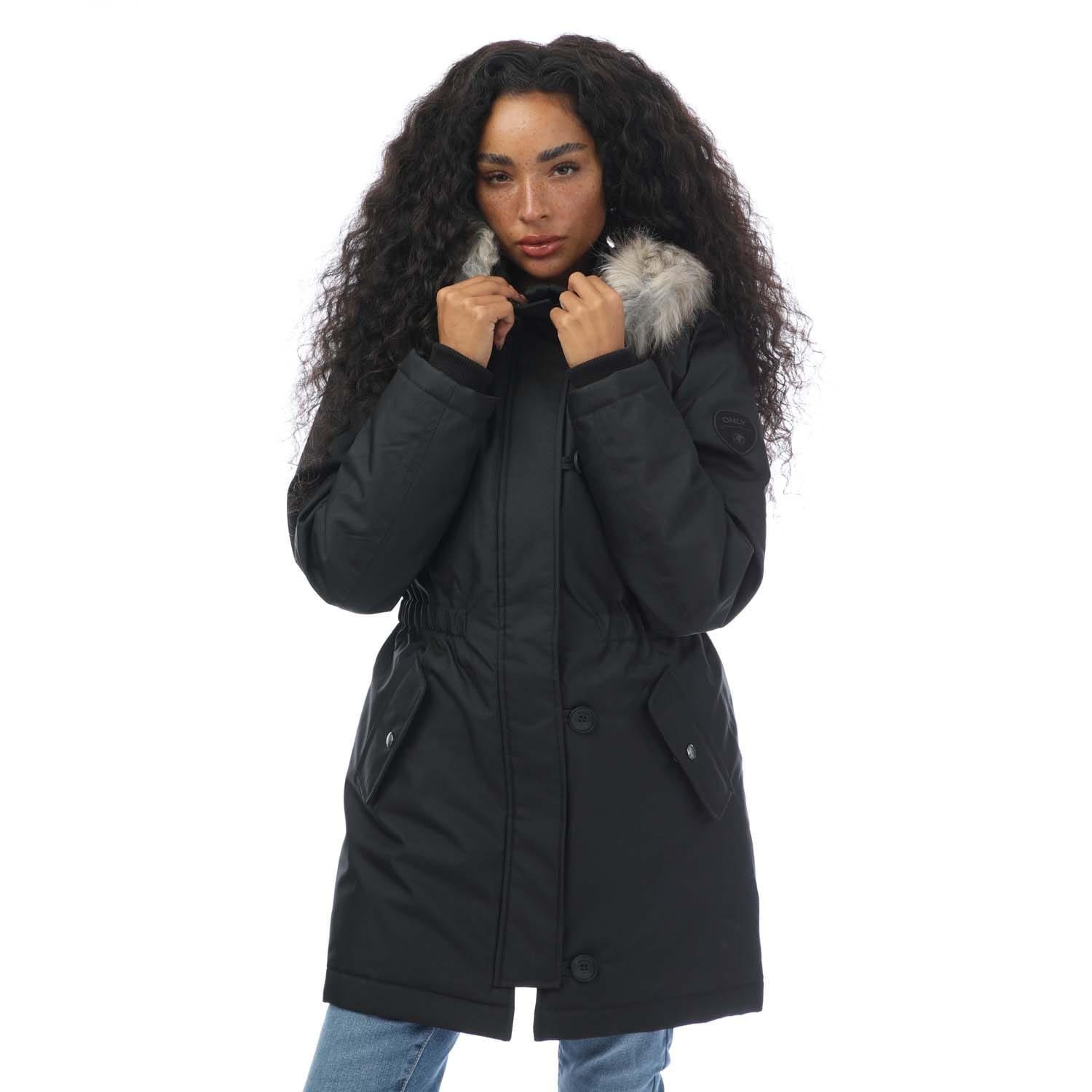 Black - Only - Iris Winter Parka Jacket - 1