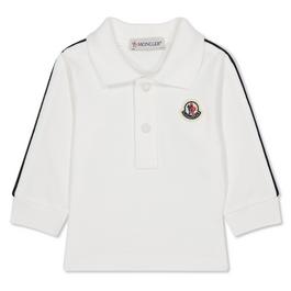 Moncler Long Sleeve Logo Polo Shirt Infants