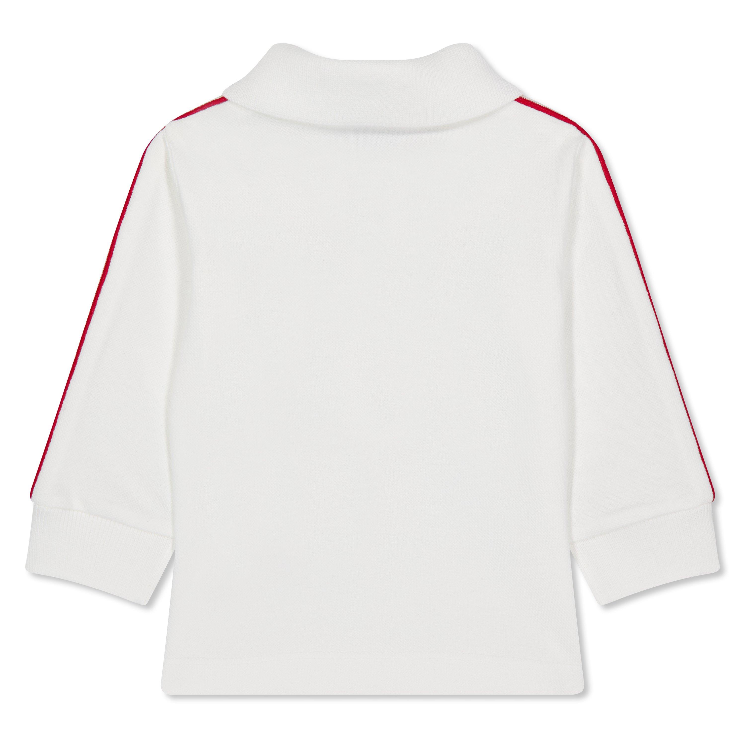 White 034 - Moncler - Long Sleeve Logo Polo Shirt Infants - 2