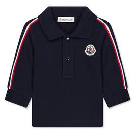 Moncler Long Sleeve Logo Polo Shirt Infants