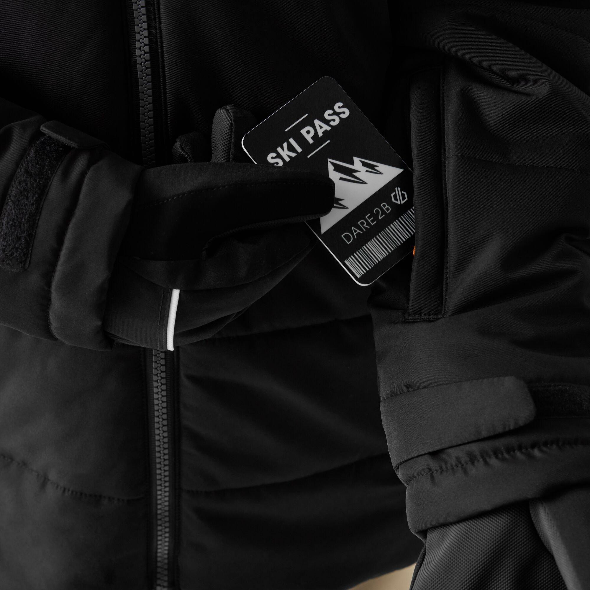 Black - Dare 2b - Unisex Kids' Explorer Recycled Polyester Ski Insulated Waterproof Jacket - 4